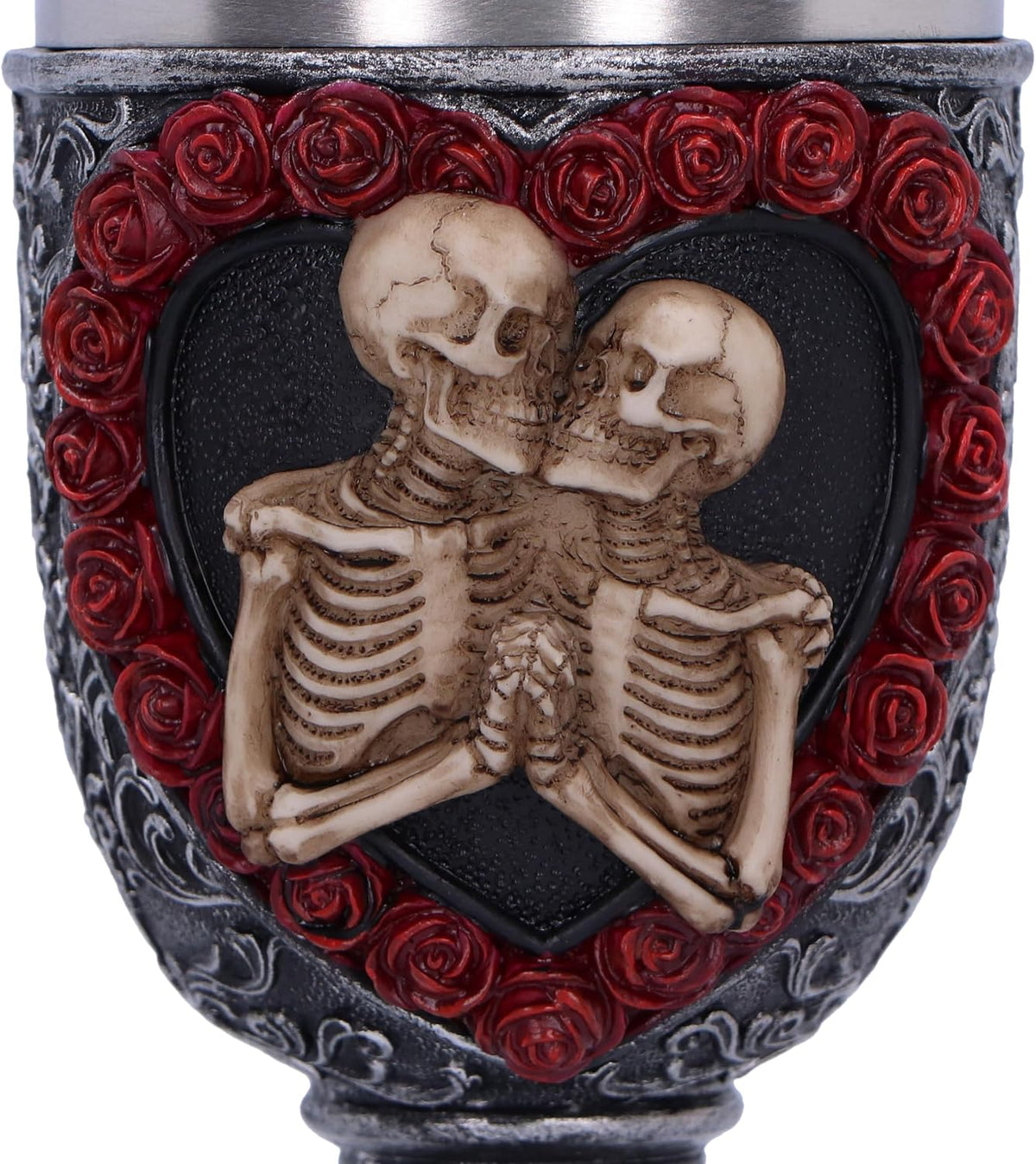 To Have and To Hold Gothic Skeleton Lovers Goblet 19.5cm