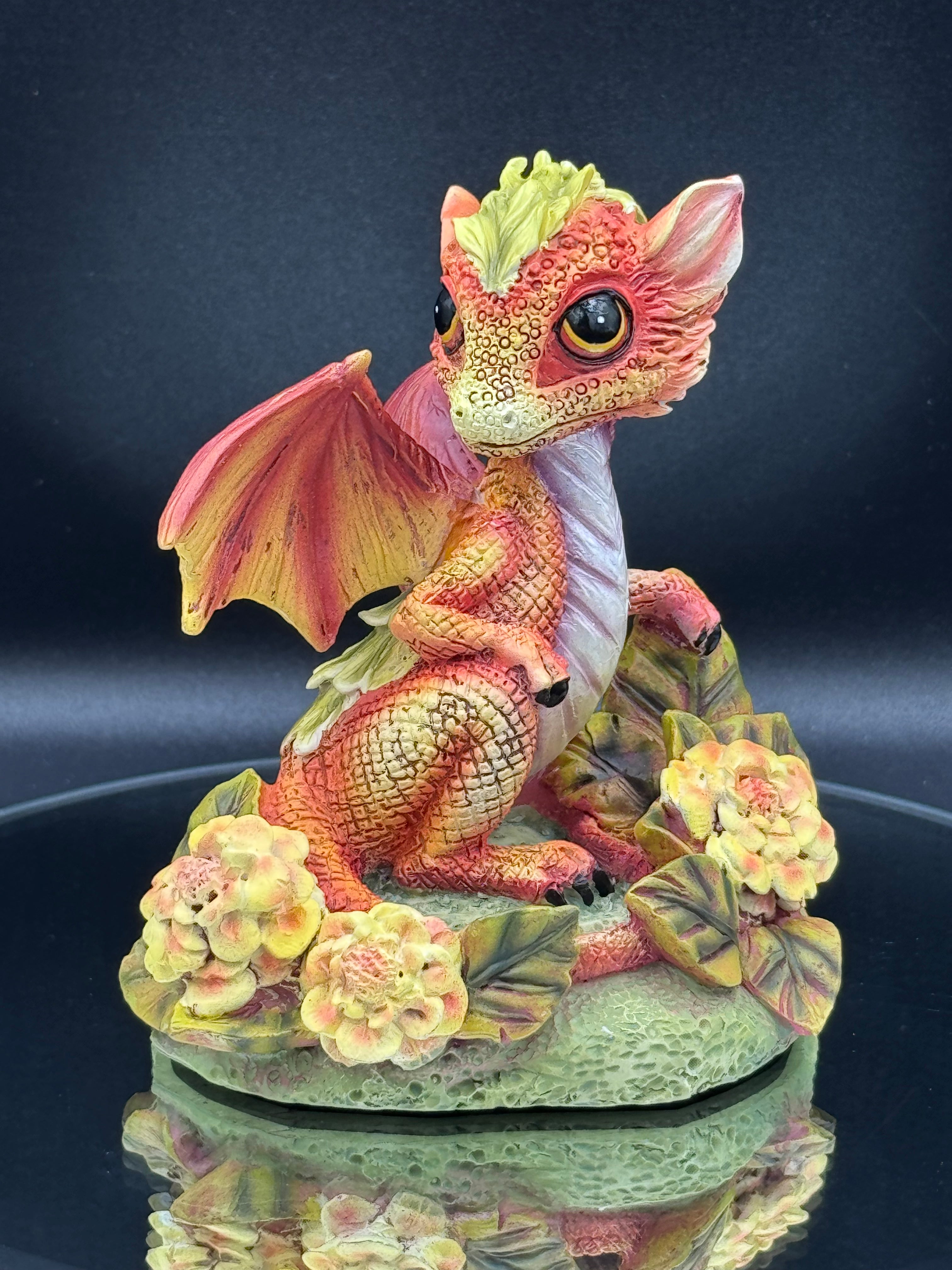Marigold Flower Dragon 11cm