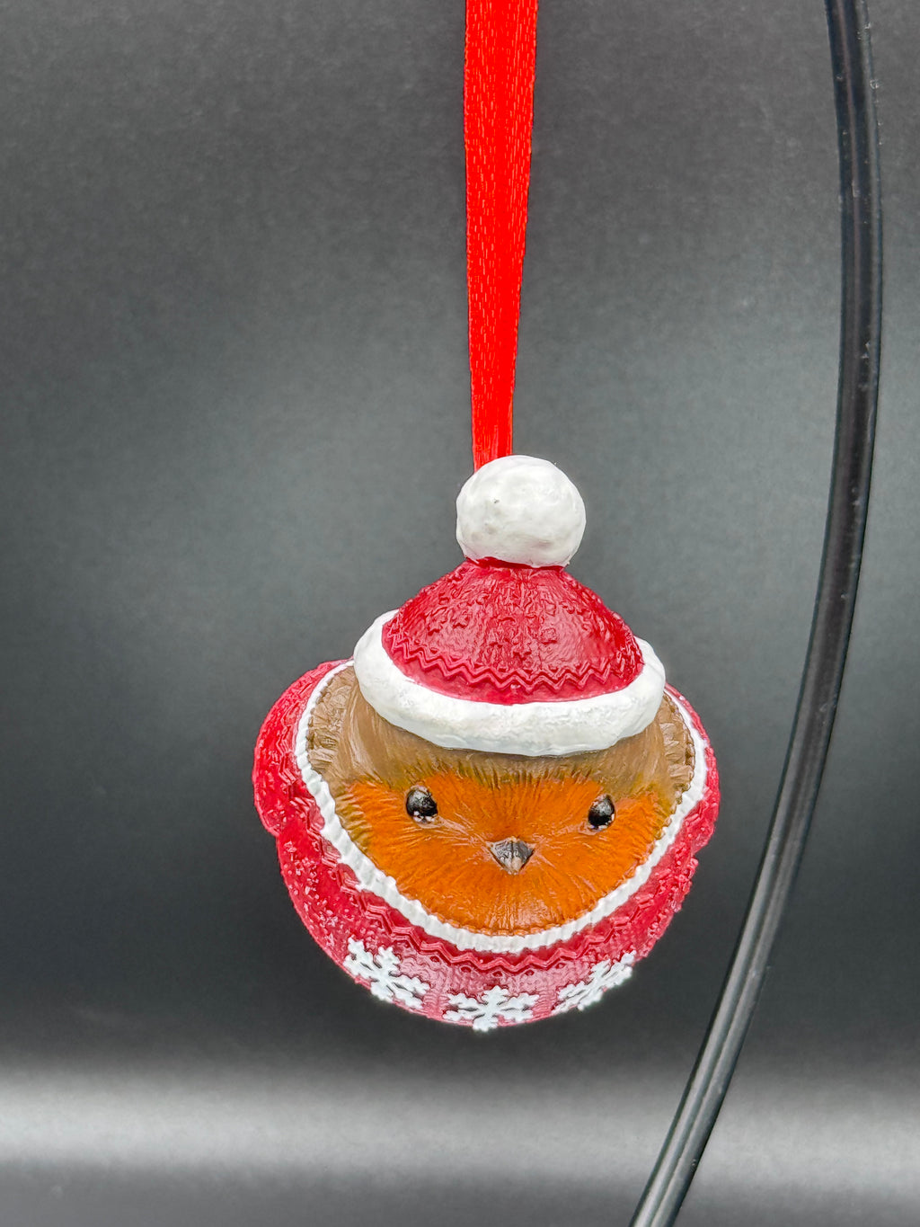 Robin Winter Warmth Hanging Ornament | Festive Robin Decoration | 7cm