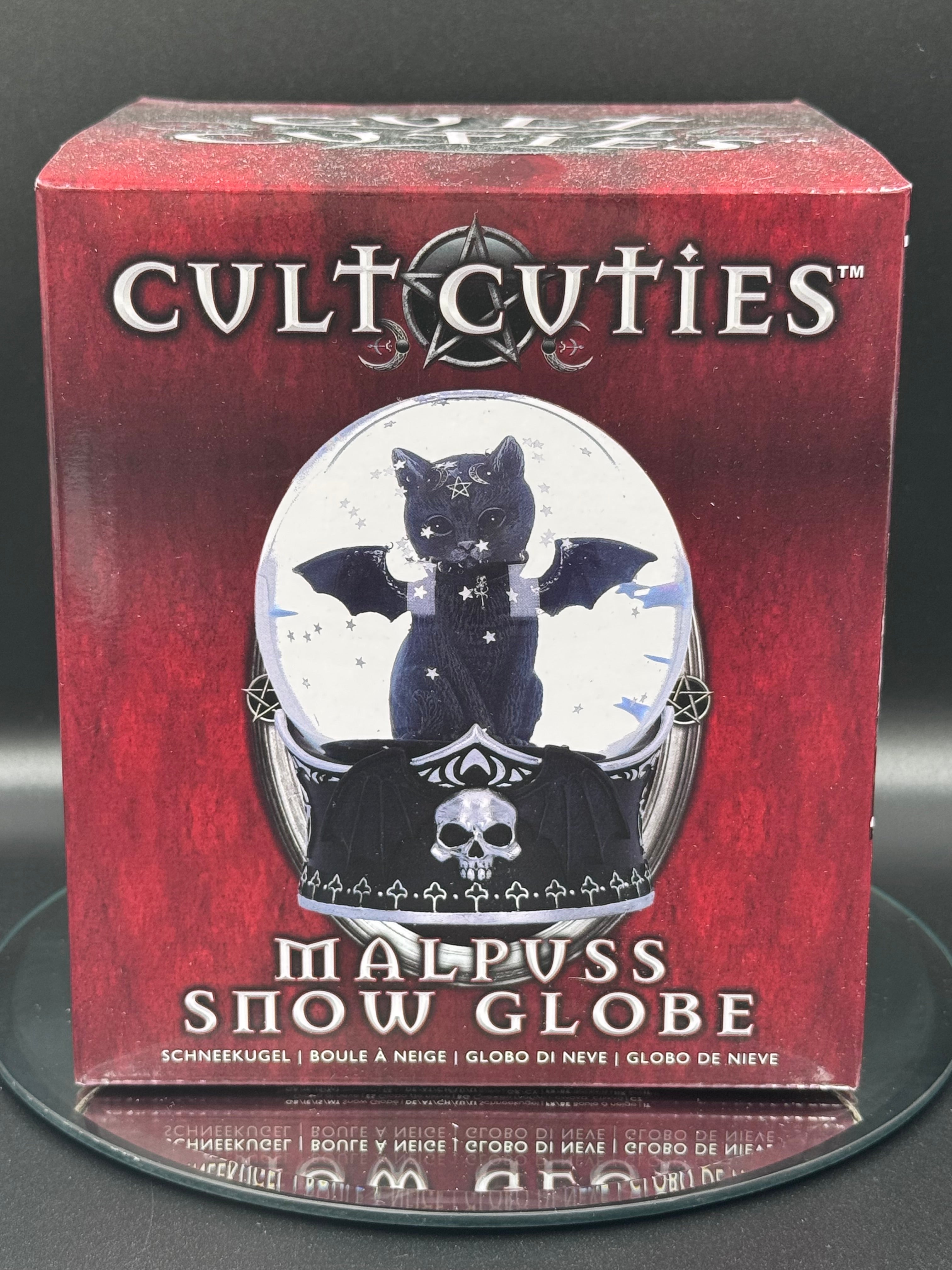 Cult Cuties Malpuss Snow Globe 13cm