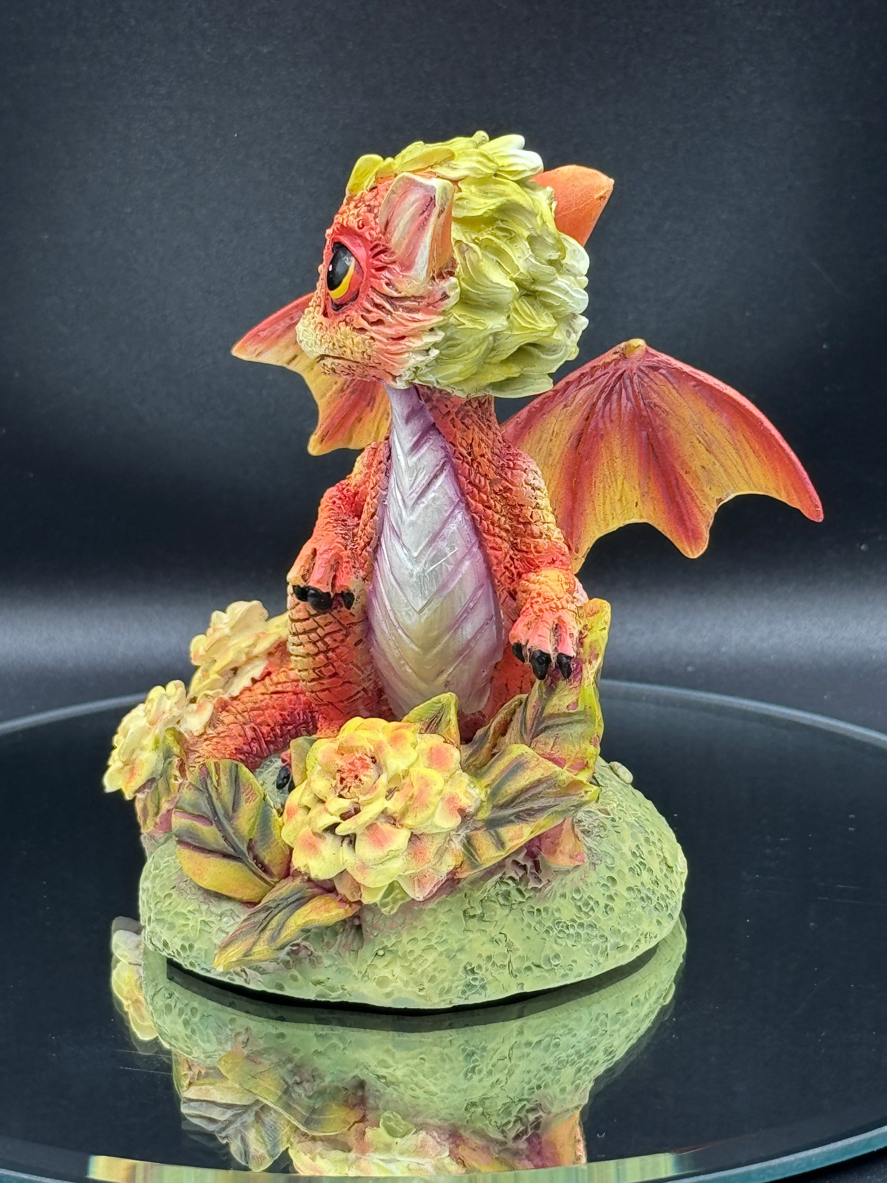Marigold Flower Dragon 11cm
