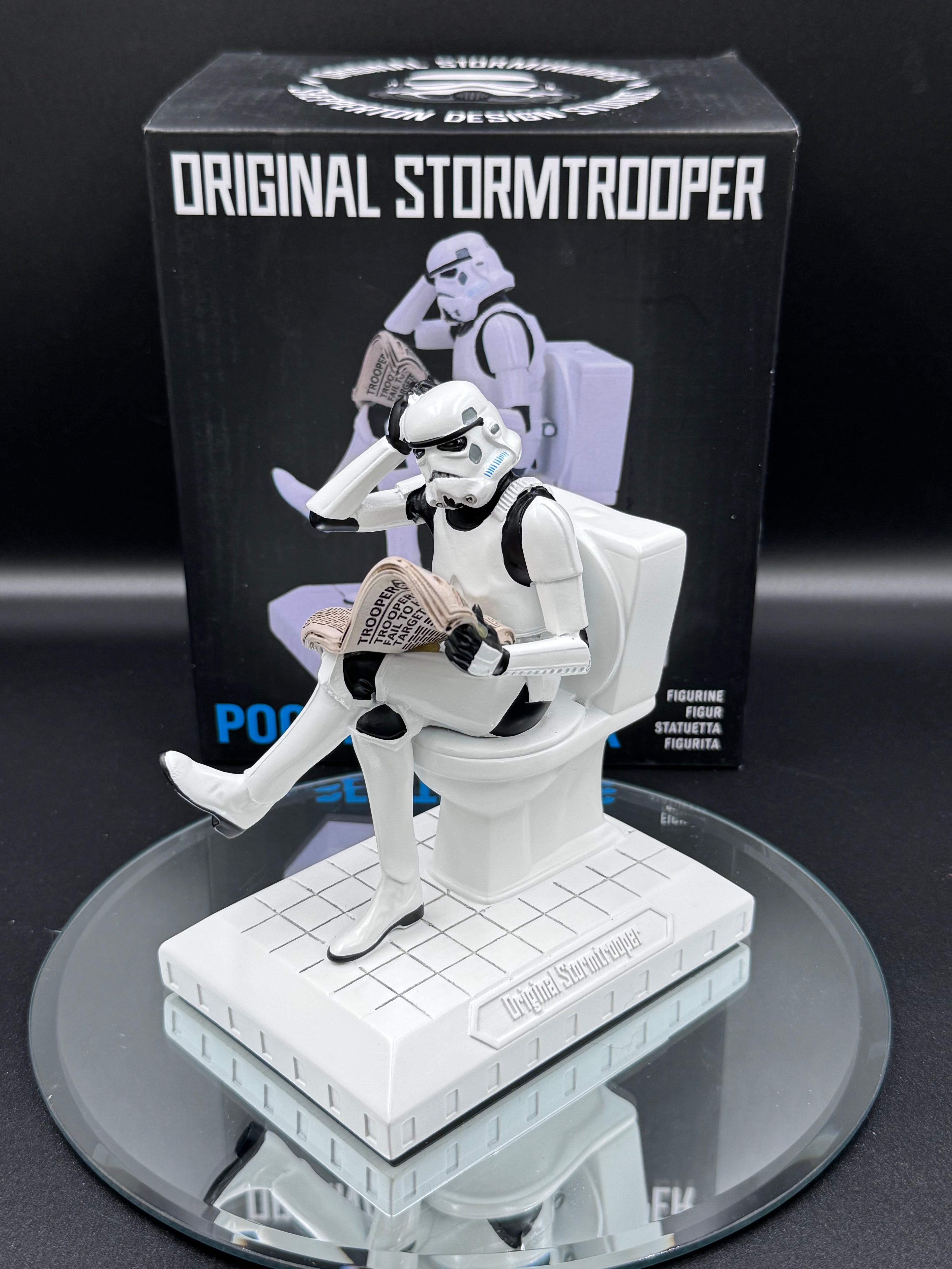 Original Stormtrooper Pooper Trooper on a Toilet Figurine
