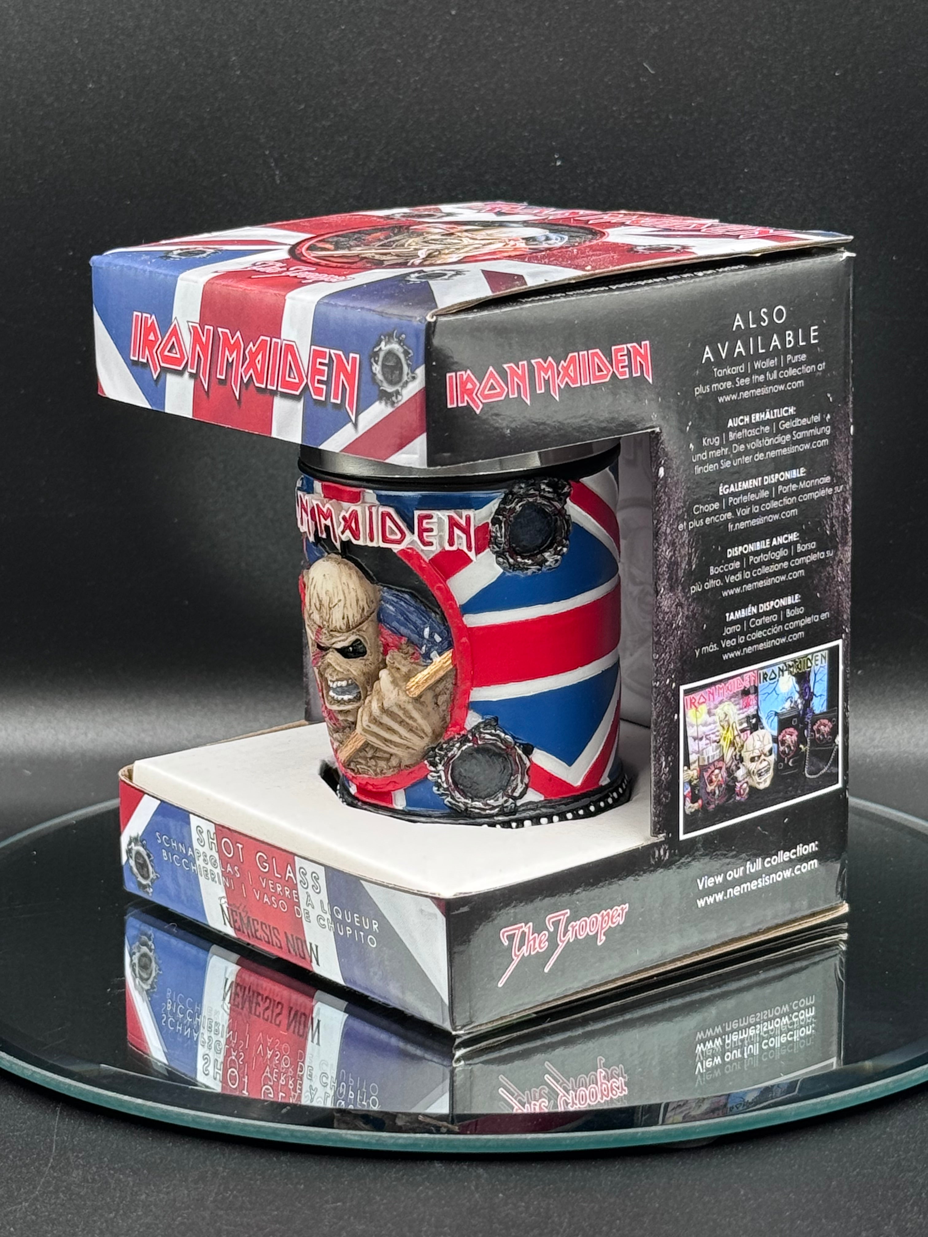 Iron Maiden Eddie The Trooper Shot Glass Officially Licensed Merchandise