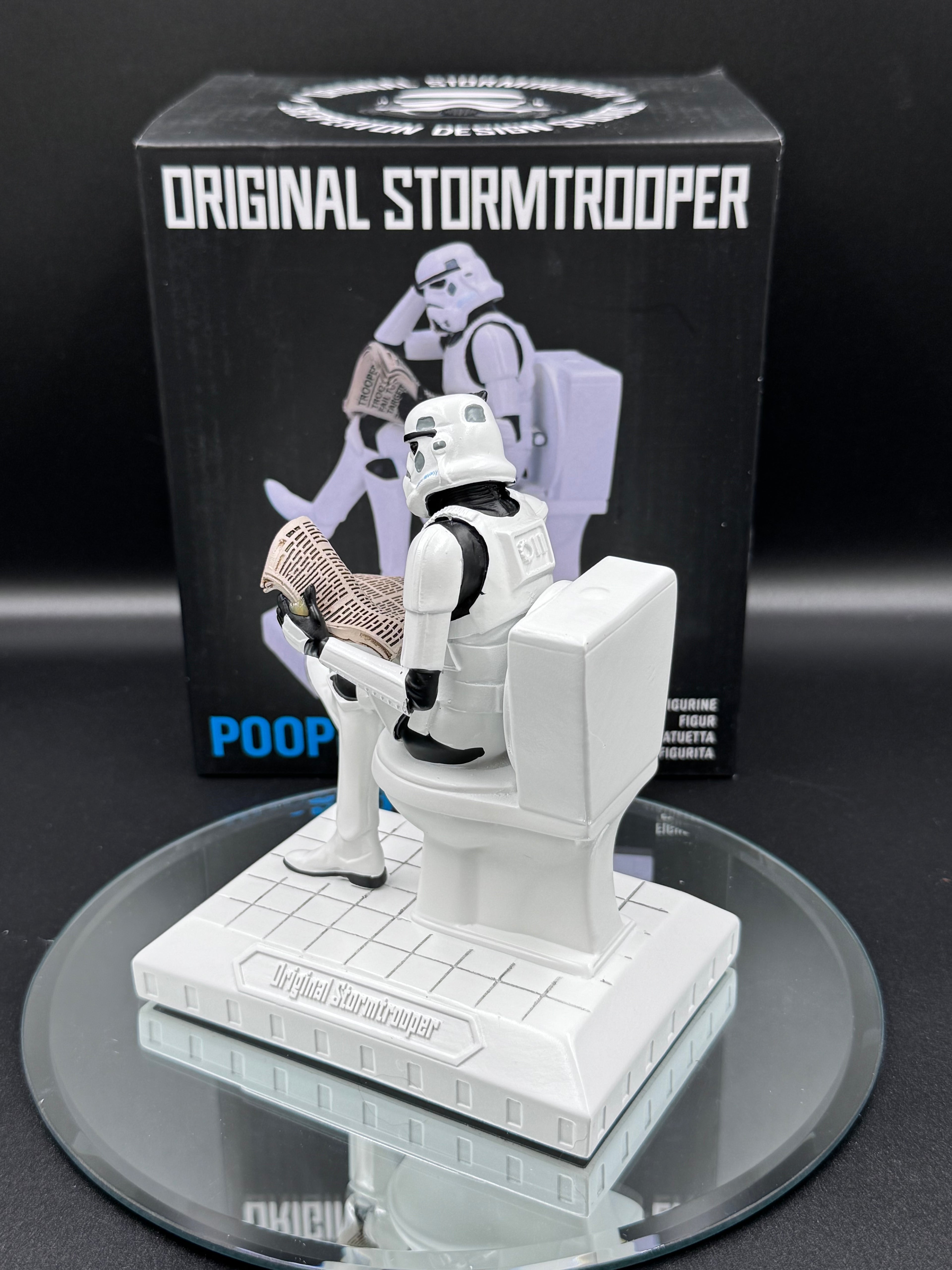 Original Stormtrooper Pooper Trooper on a Toilet Figurine