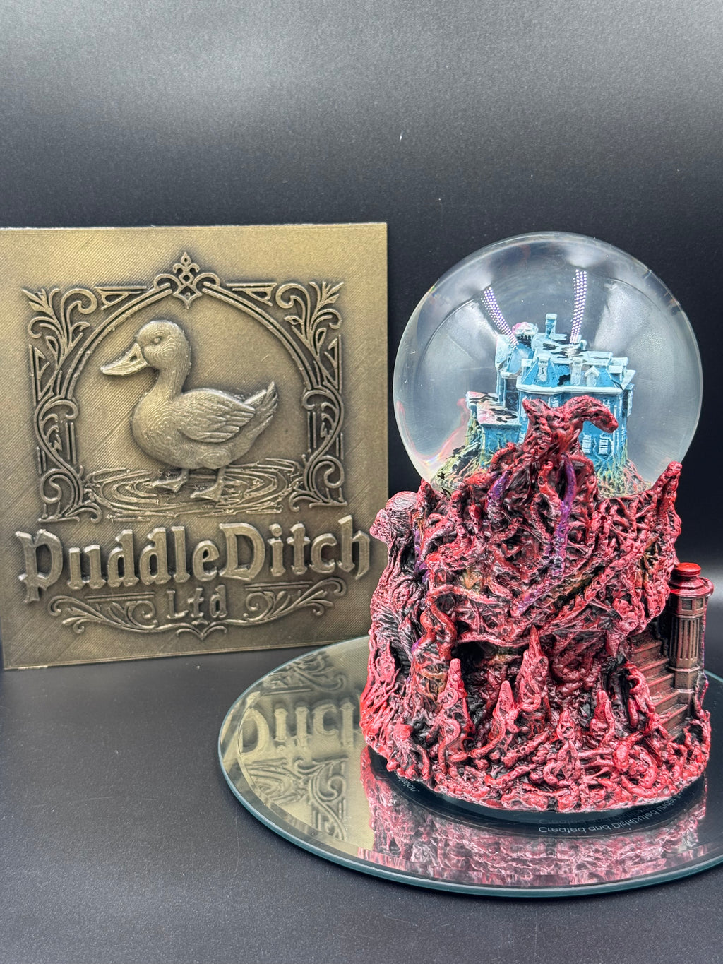 Stranger Things Vecna Snow Globe | Motorised Creel House Collectible | Nemesis Now