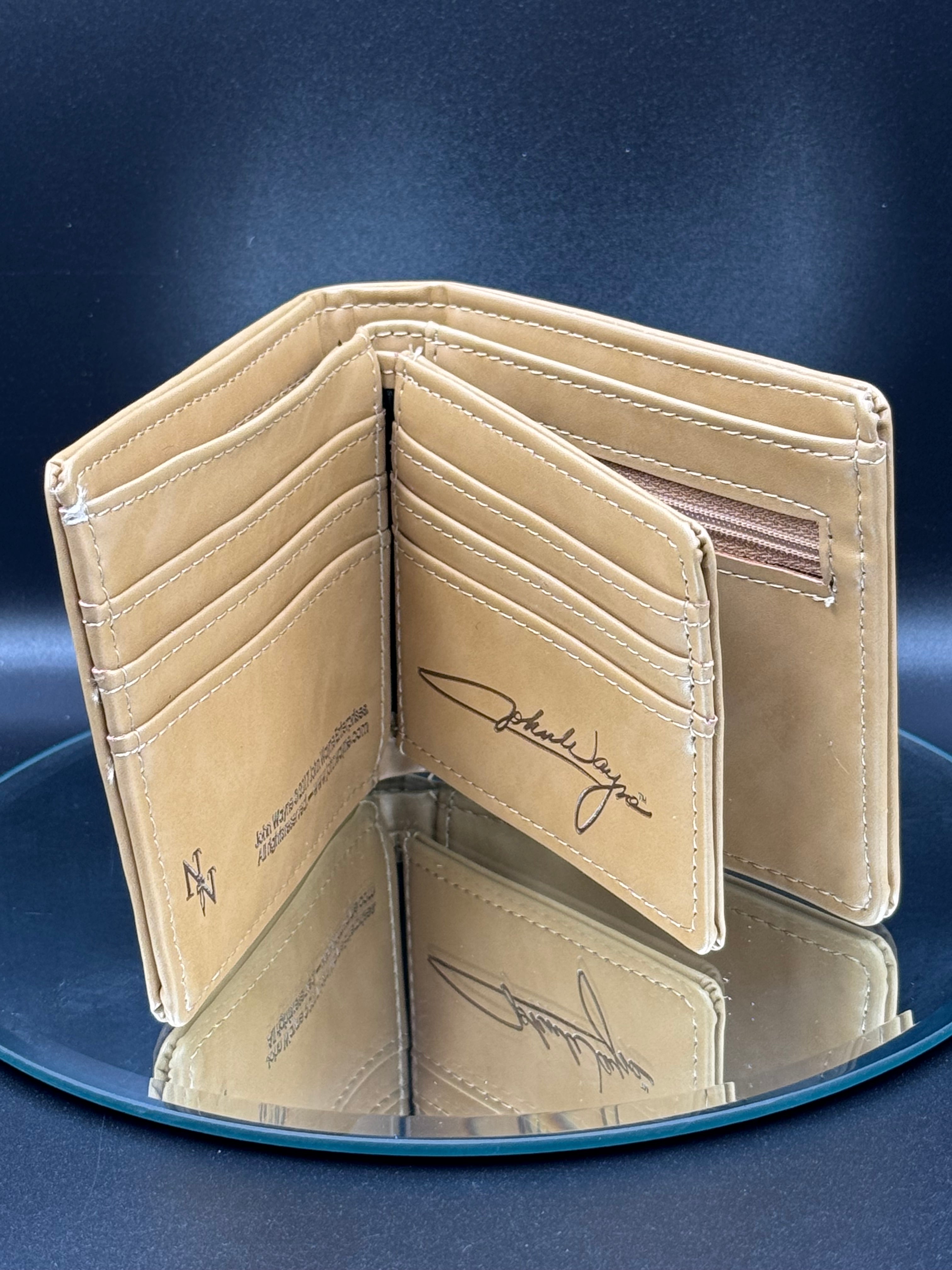 John Wayne Wallet 10cm Brown