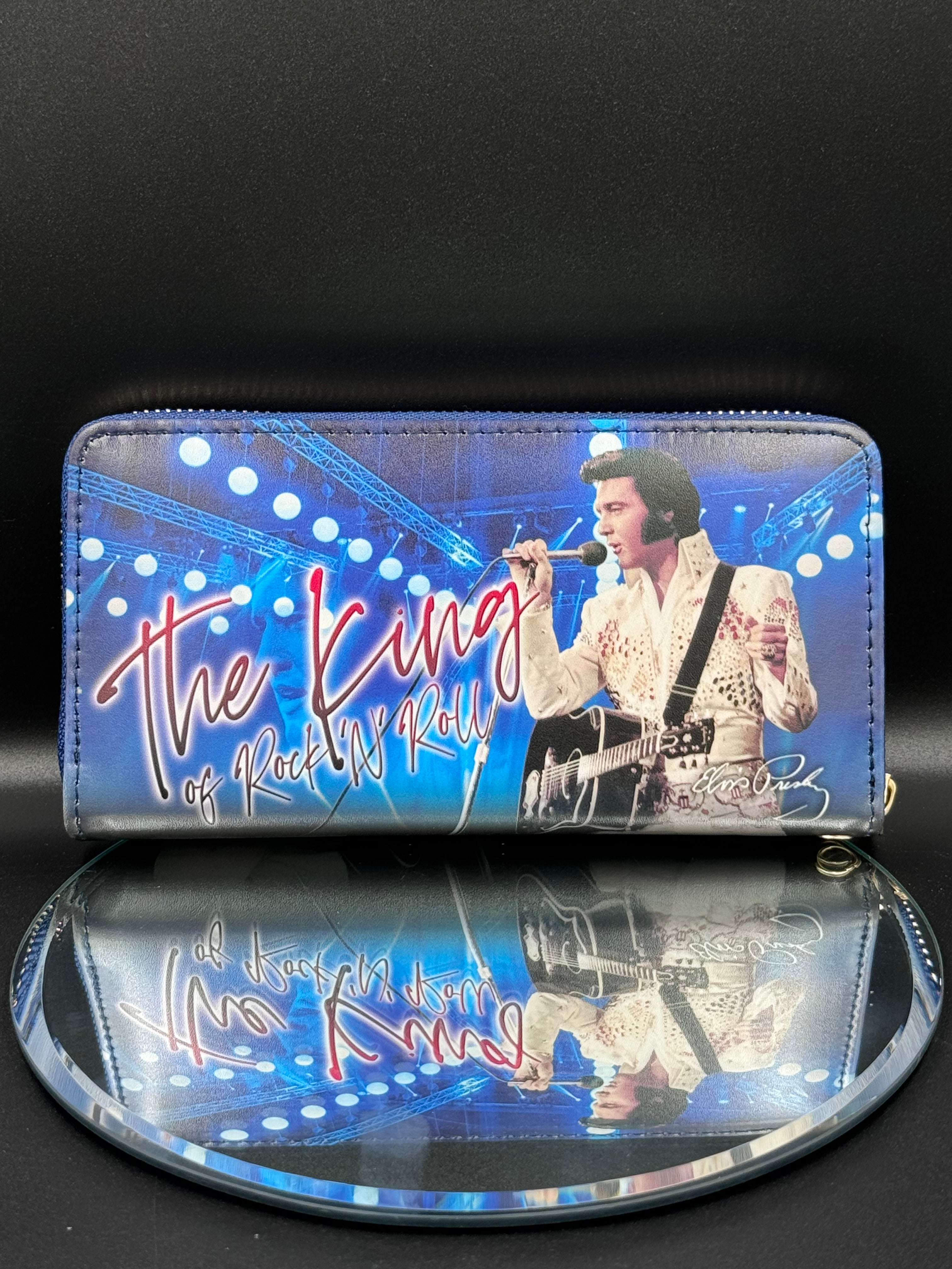 Elvis The King of Rock and Roll Embossed Purse 19cm
