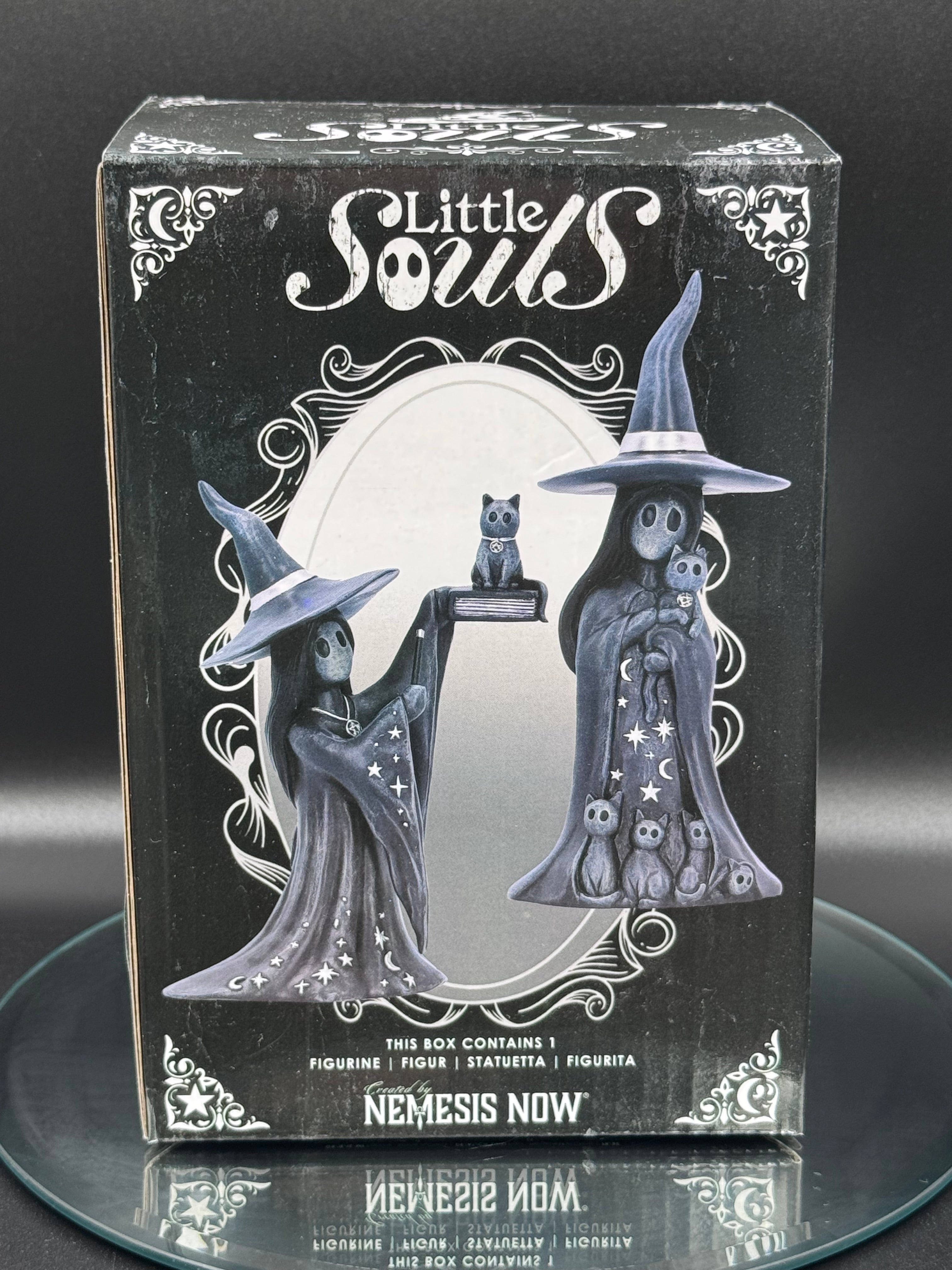 Little Souls Shimmer Witch Cat Figurine 12.5cm | Nemesis Now