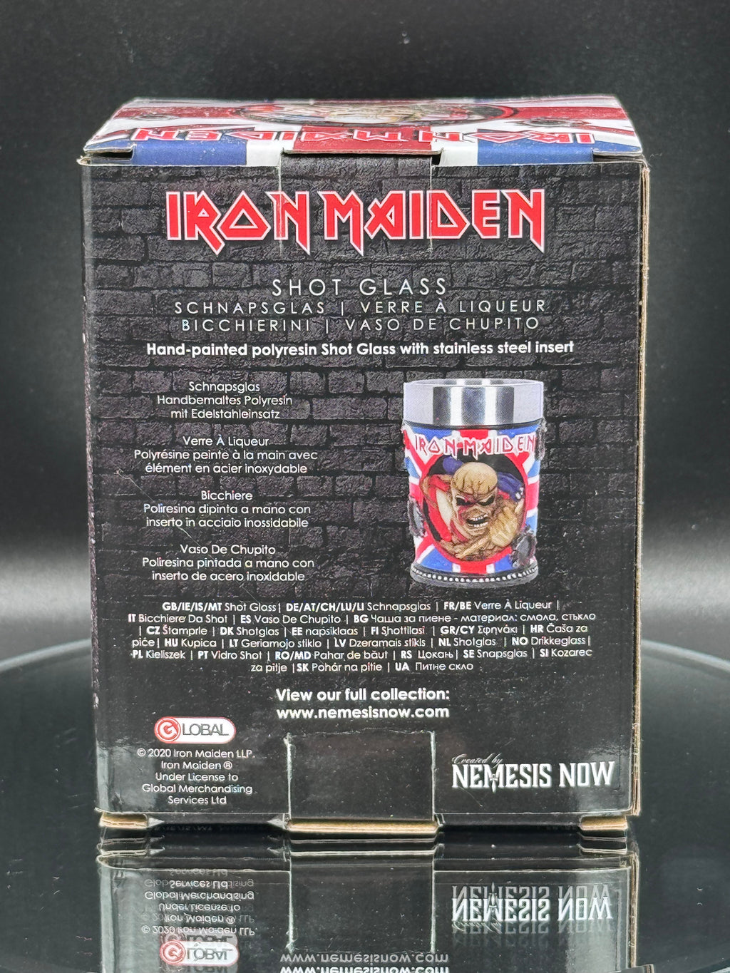 Iron Maiden Eddie The Trooper Shot Glass Officially Licensed Merchandise