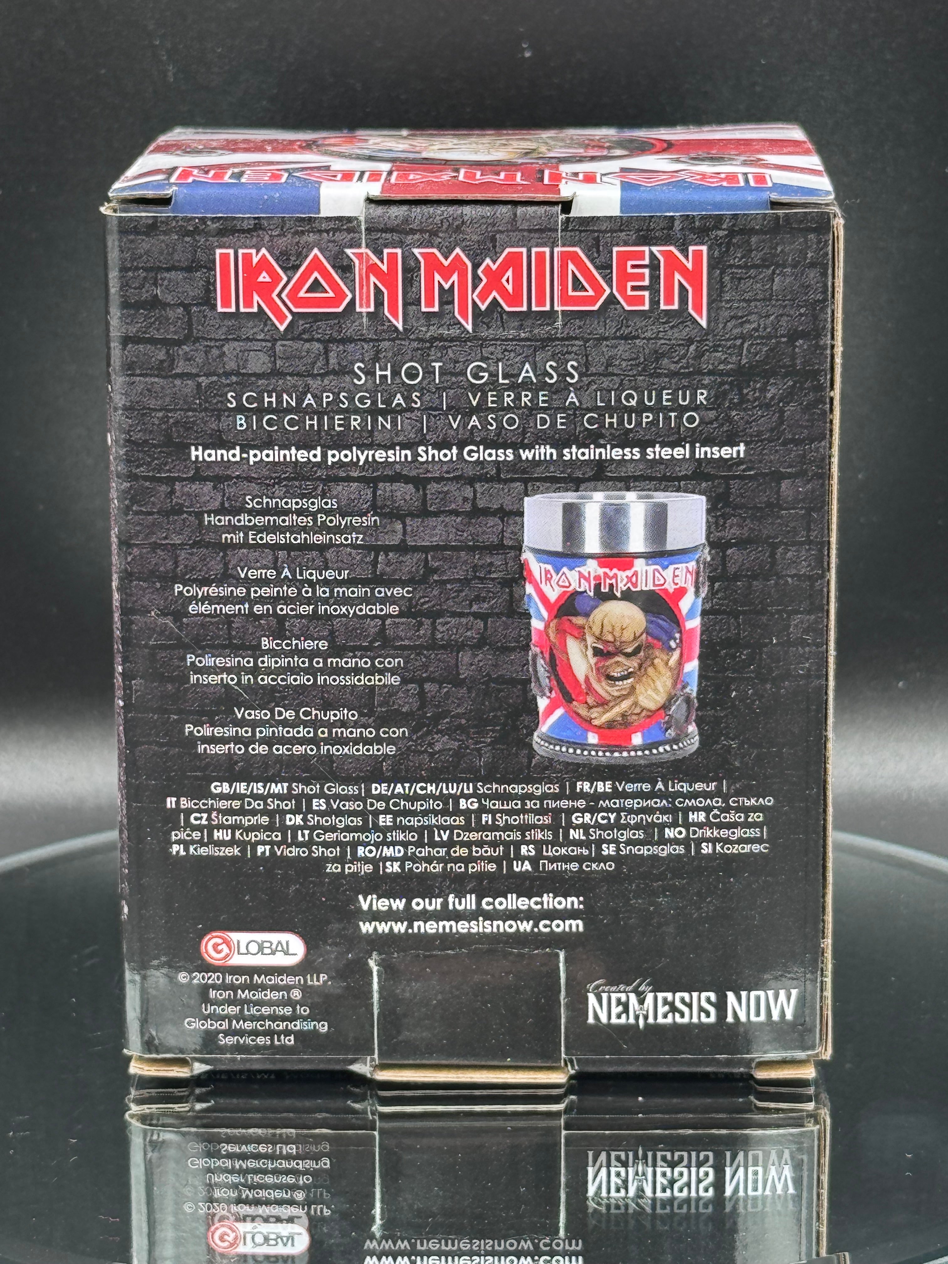 Iron Maiden Eddie The Trooper Shot Glass Officially Licensed Merchandise