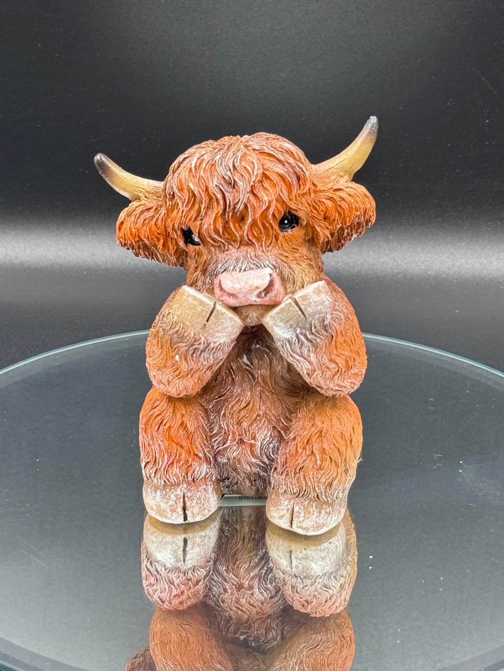 Three Wise Highland Cows 9.6cm