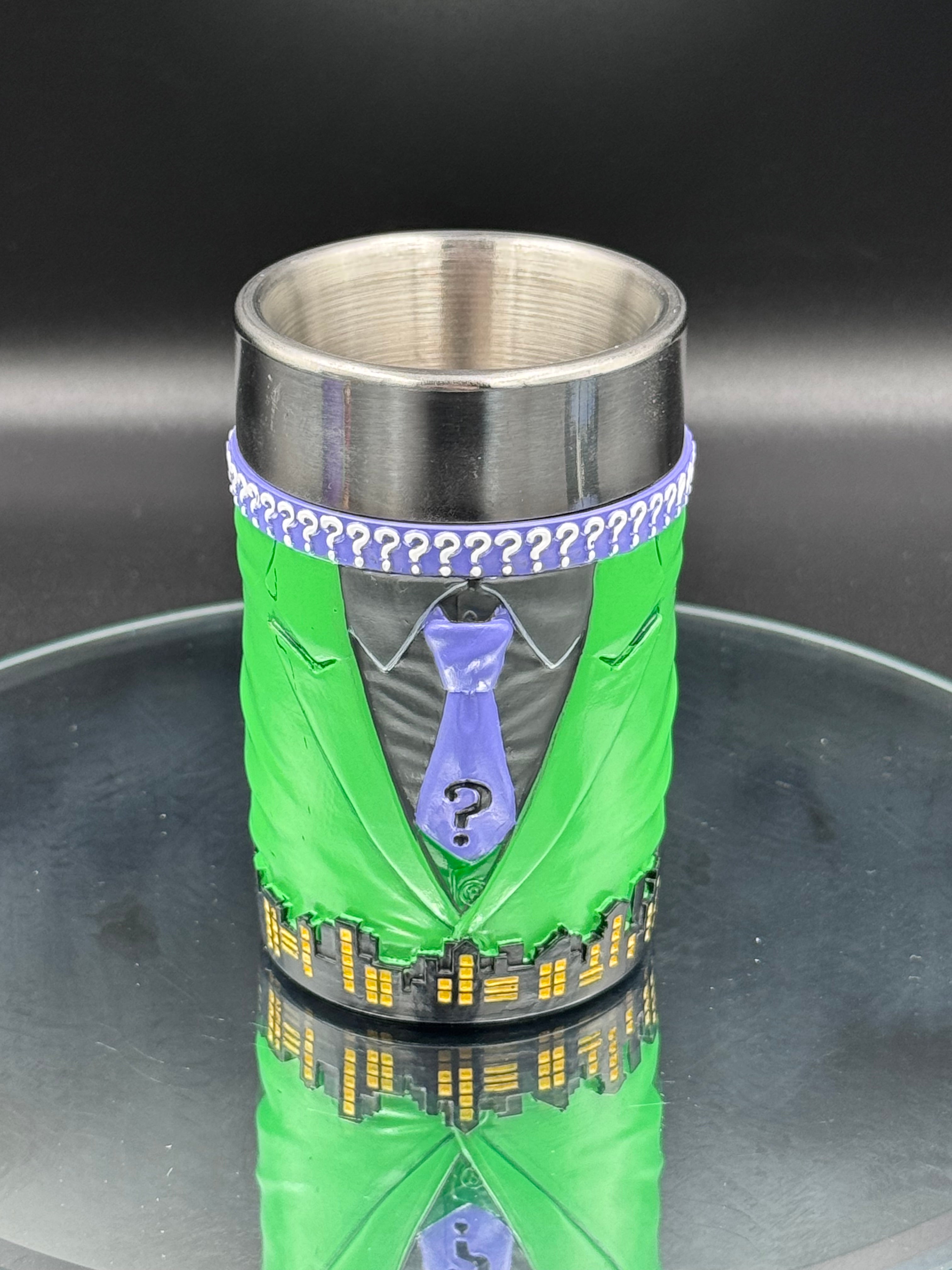 DC Batman Supervillains Mini Cup Set (Set of 3) – 8.5cm Resin Shot Glasses, Official DC Merchandise, Hand-Painted
