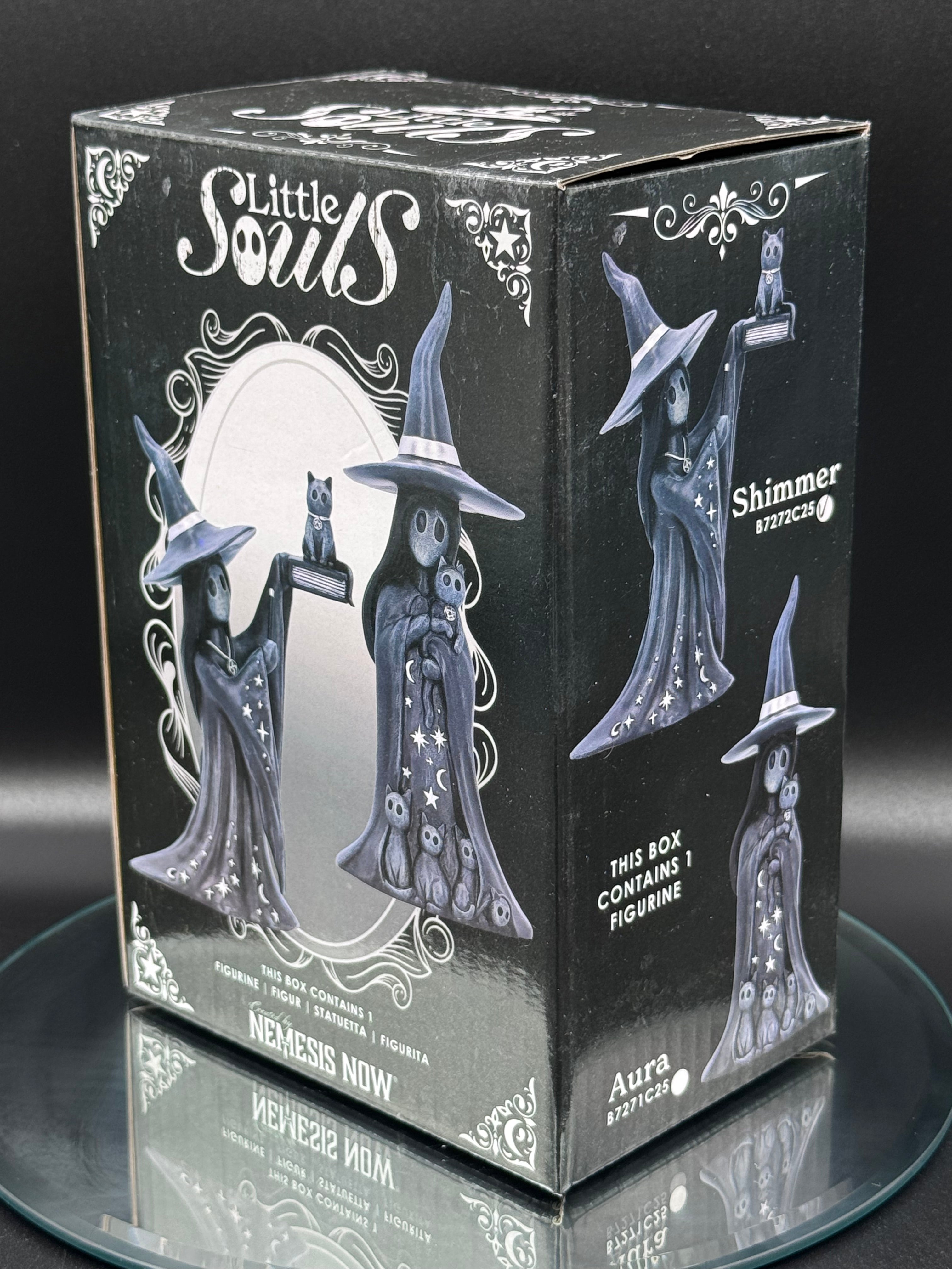 Little Souls Shimmer Witch Cat Figurine 12.5cm | Nemesis Now
