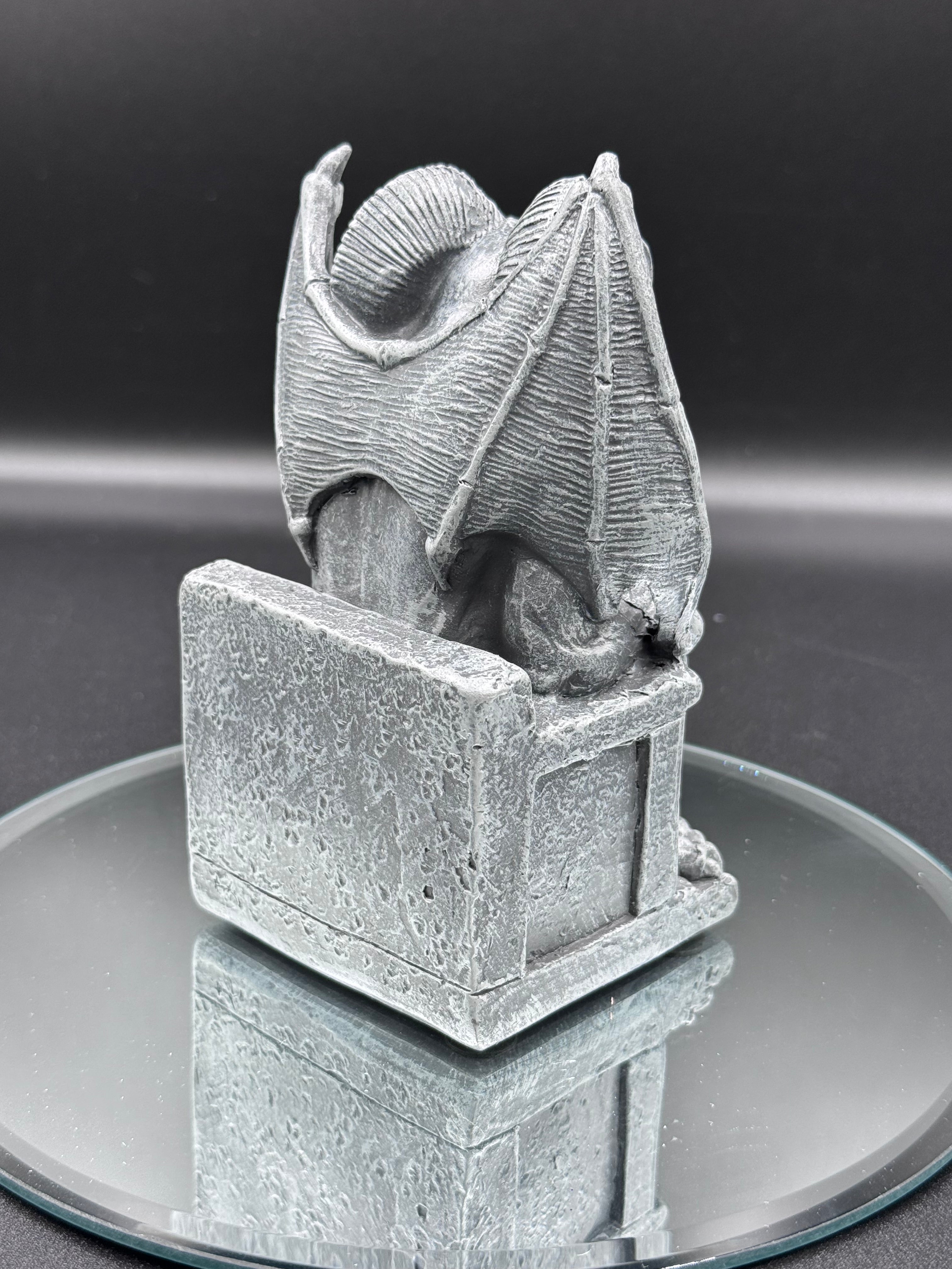 Edo Dark Black Grotesque Gargoyle Figurine