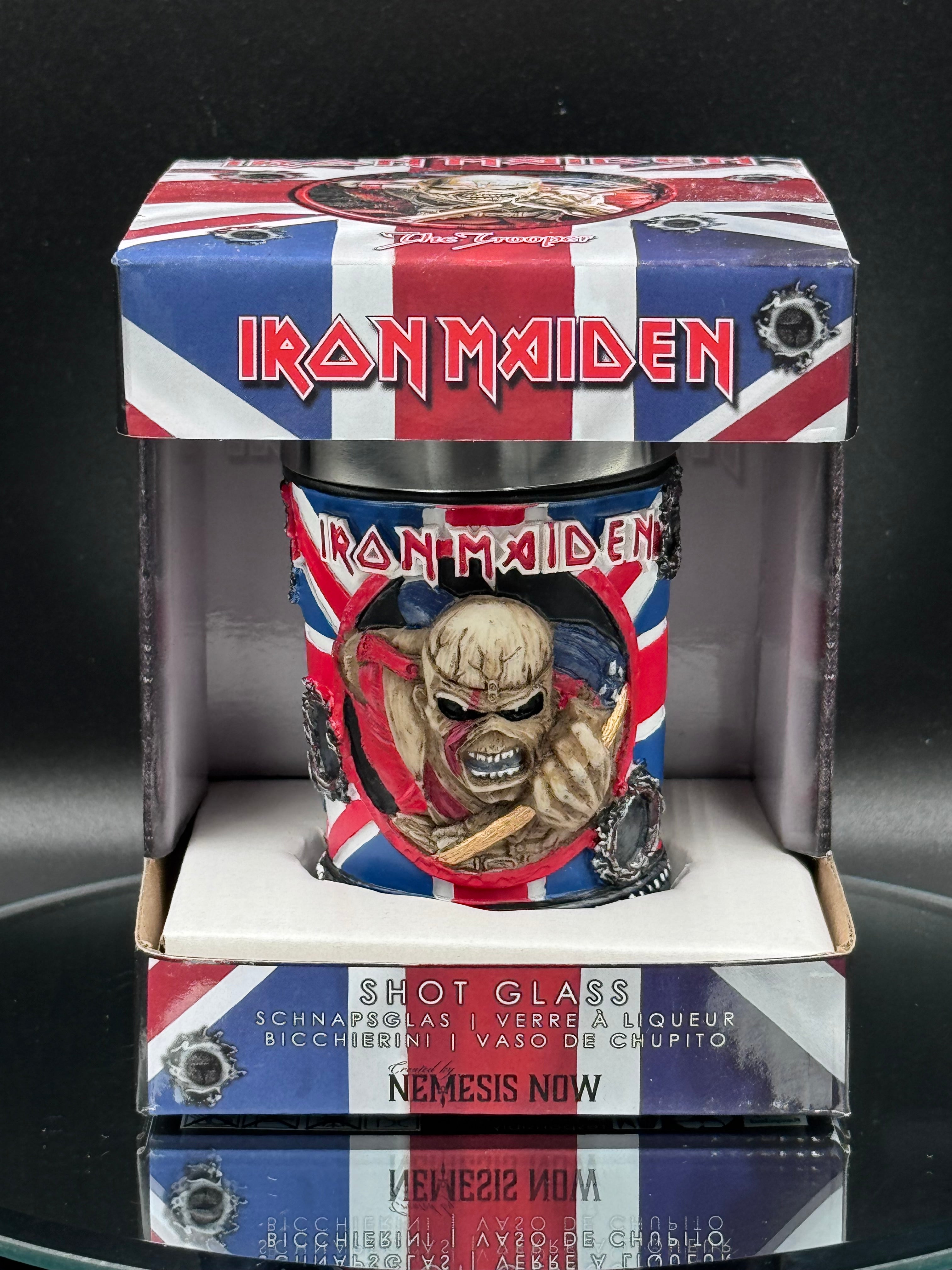 Iron Maiden Eddie The Trooper Shot Glass Officially Licensed Merchandise