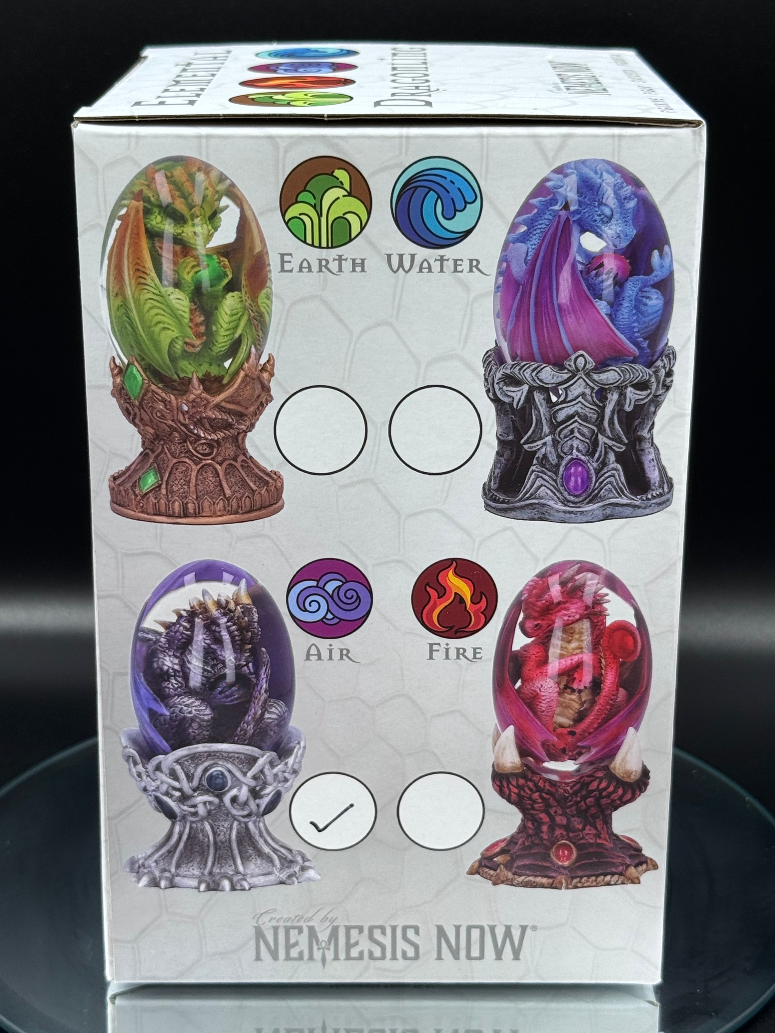 Elemental Dragonlings Air Dragon Figurine in Crystal Egg | Nemesis Now