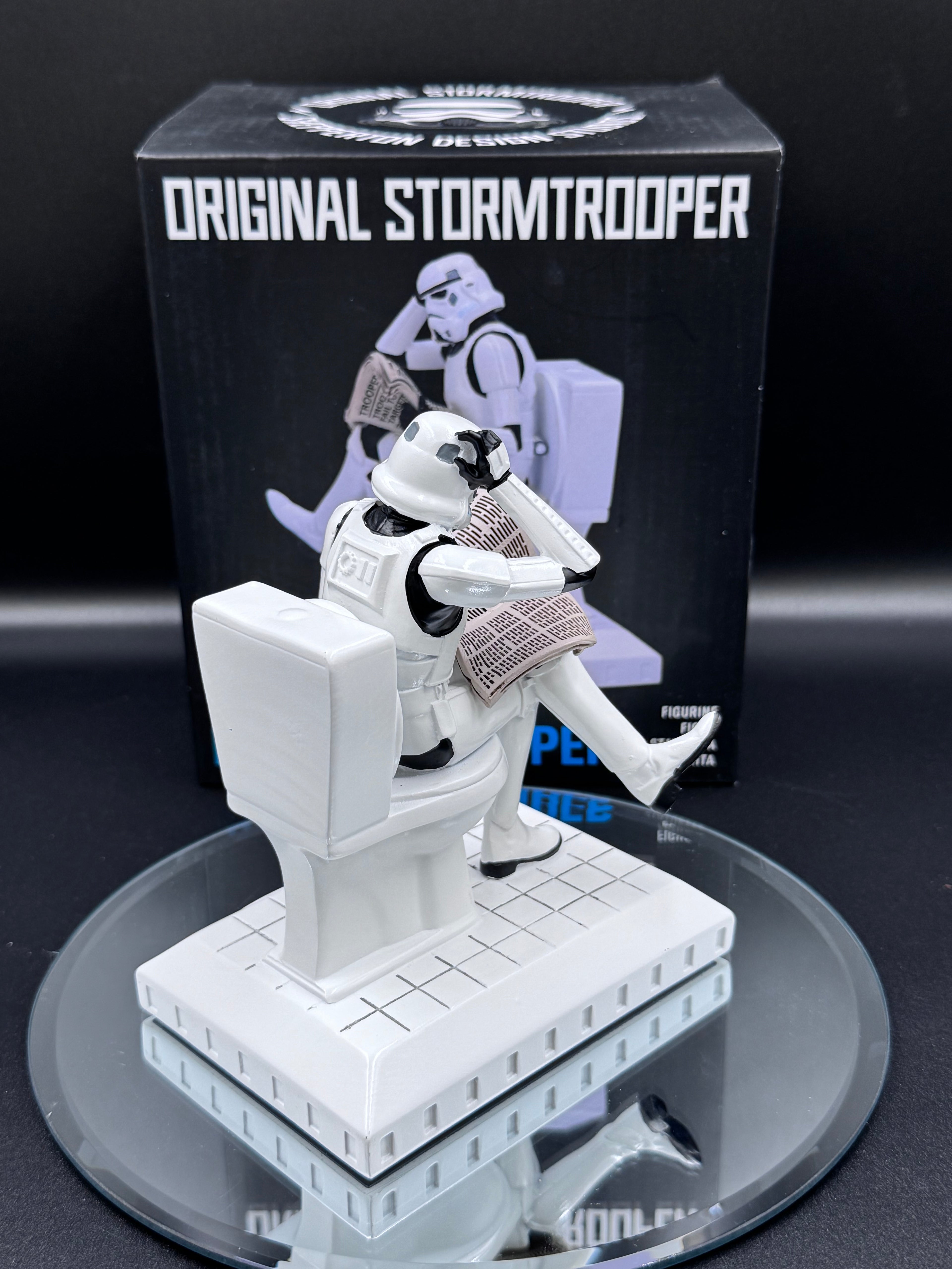Original Stormtrooper Pooper Trooper on a Toilet Figurine