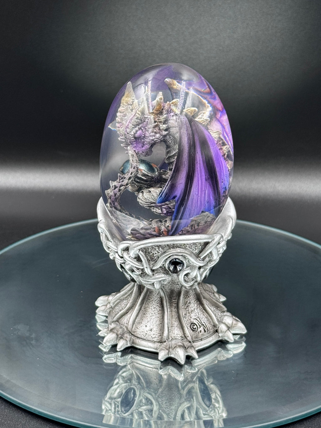 Elemental Dragonlings Air Dragon Figurine in Crystal Egg | Nemesis Now