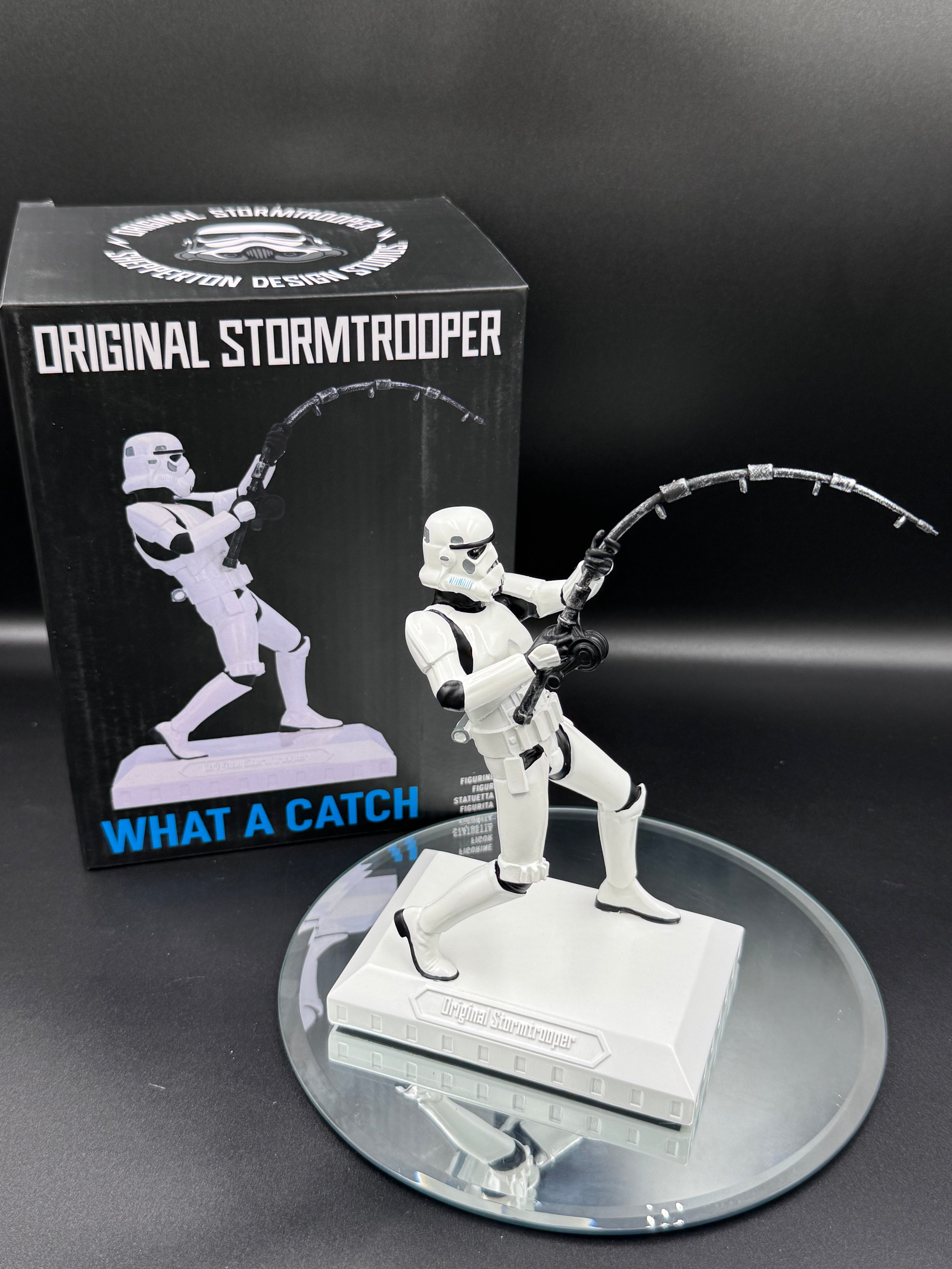 Original Stormtrooper What a Catch Fishing Figurine 16.5cm