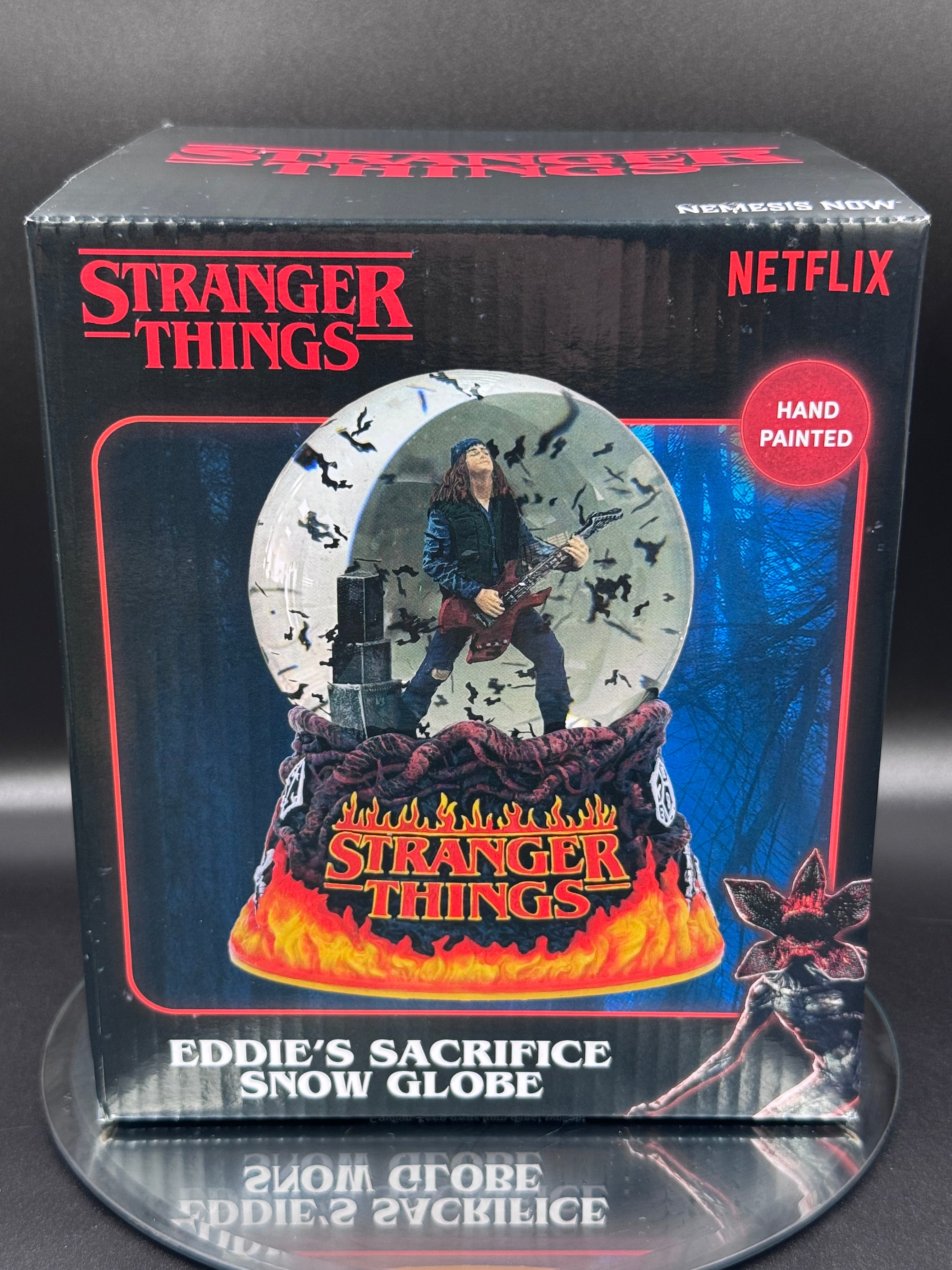 Stranger Things Eddie Munson Sacrifice Snow Globe | Officially Licensed | 14.5cm