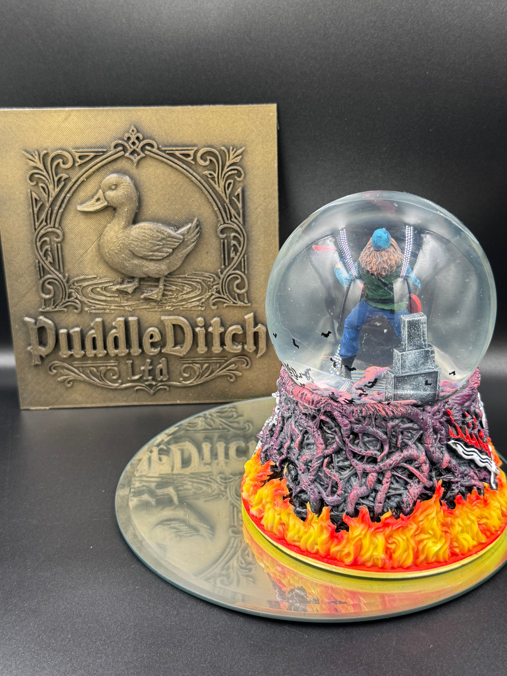 Stranger Things Eddie Munson Sacrifice Snow Globe | Officially Licensed | 14.5cm