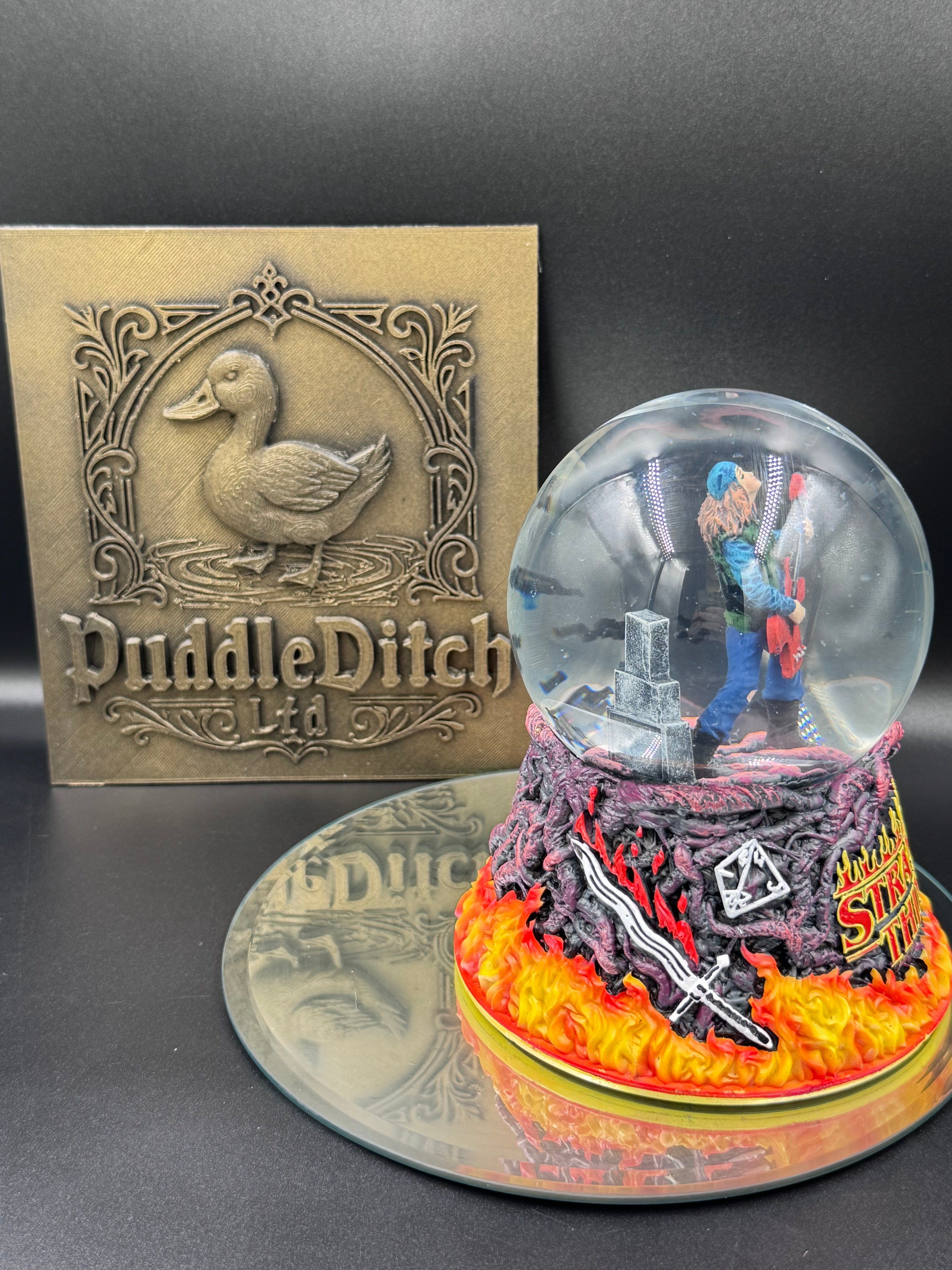 Stranger Things Eddie Munson Sacrifice Snow Globe | Officially Licensed | 14.5cm