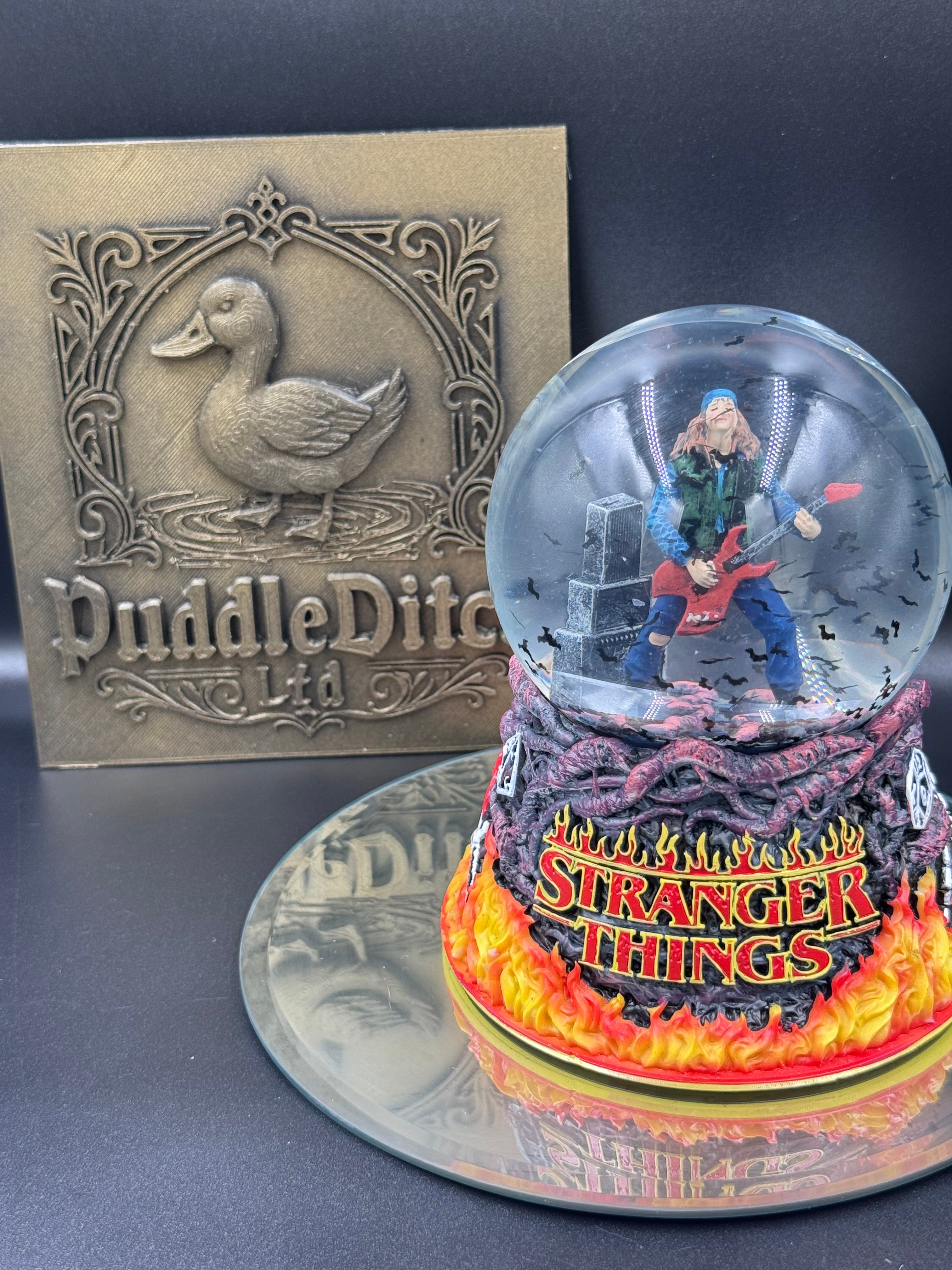 Stranger Things Eddie Munson Sacrifice Snow Globe | Officially Licensed | 14.5cm