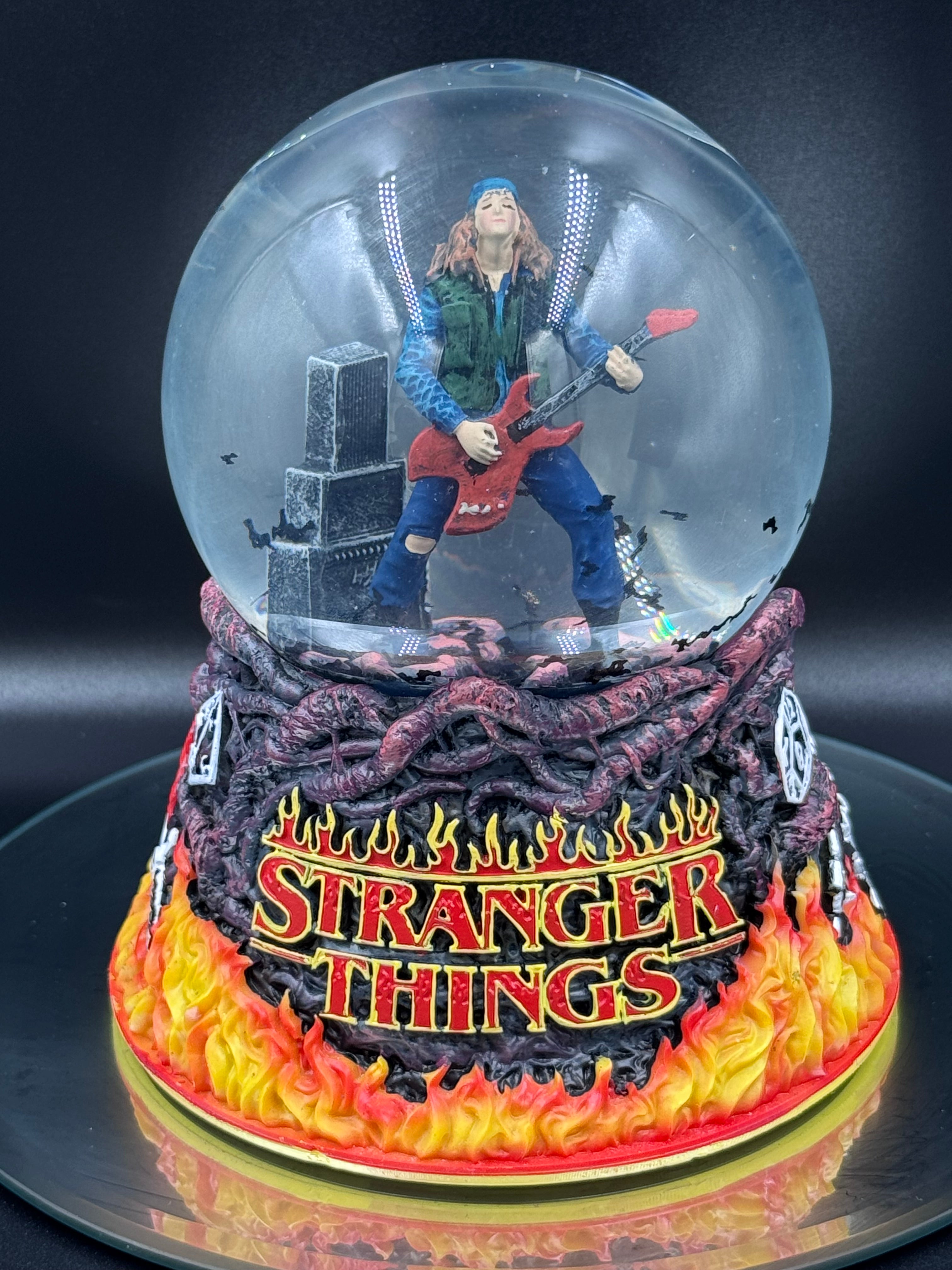 Stranger Things Eddie Munson Sacrifice Snow Globe | Officially Licensed | 14.5cm
