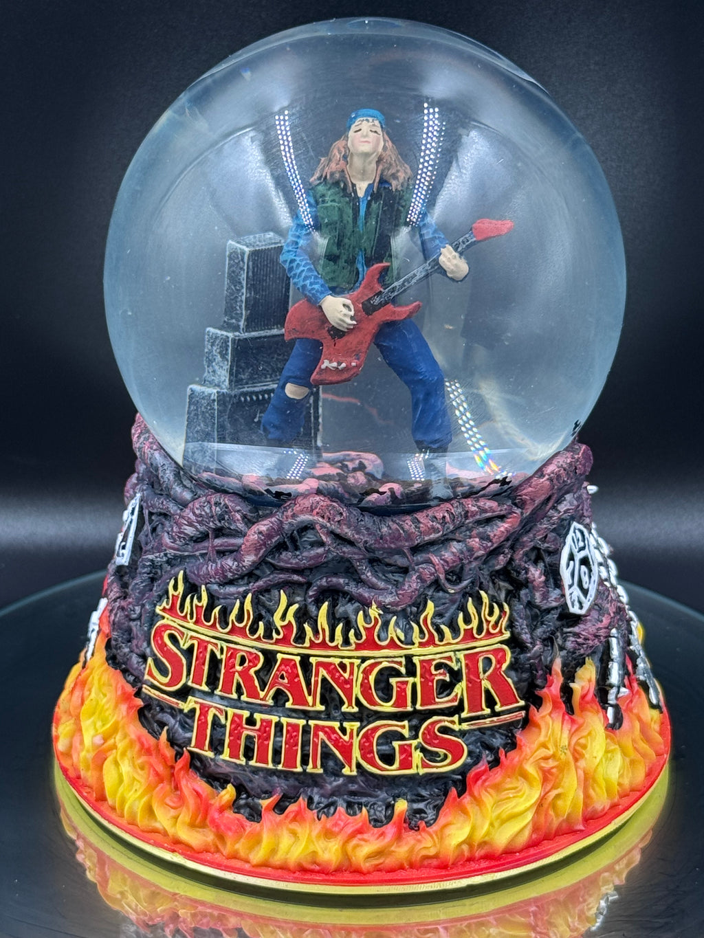 Stranger Things Eddie Munson Sacrifice Snow Globe | Officially Licensed | 14.5cm