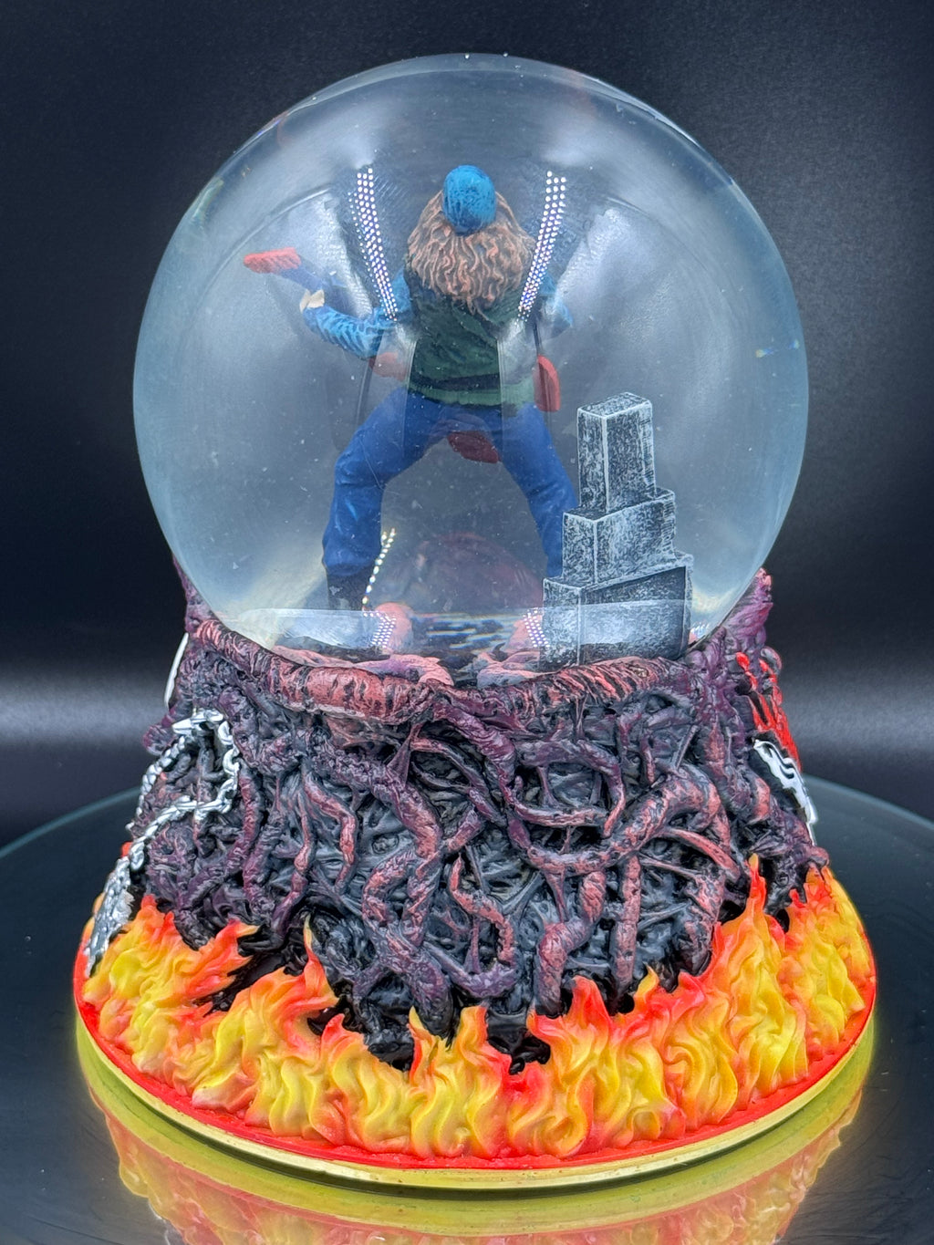 Stranger Things Eddie Munson Sacrifice Snow Globe | Officially Licensed | 14.5cm