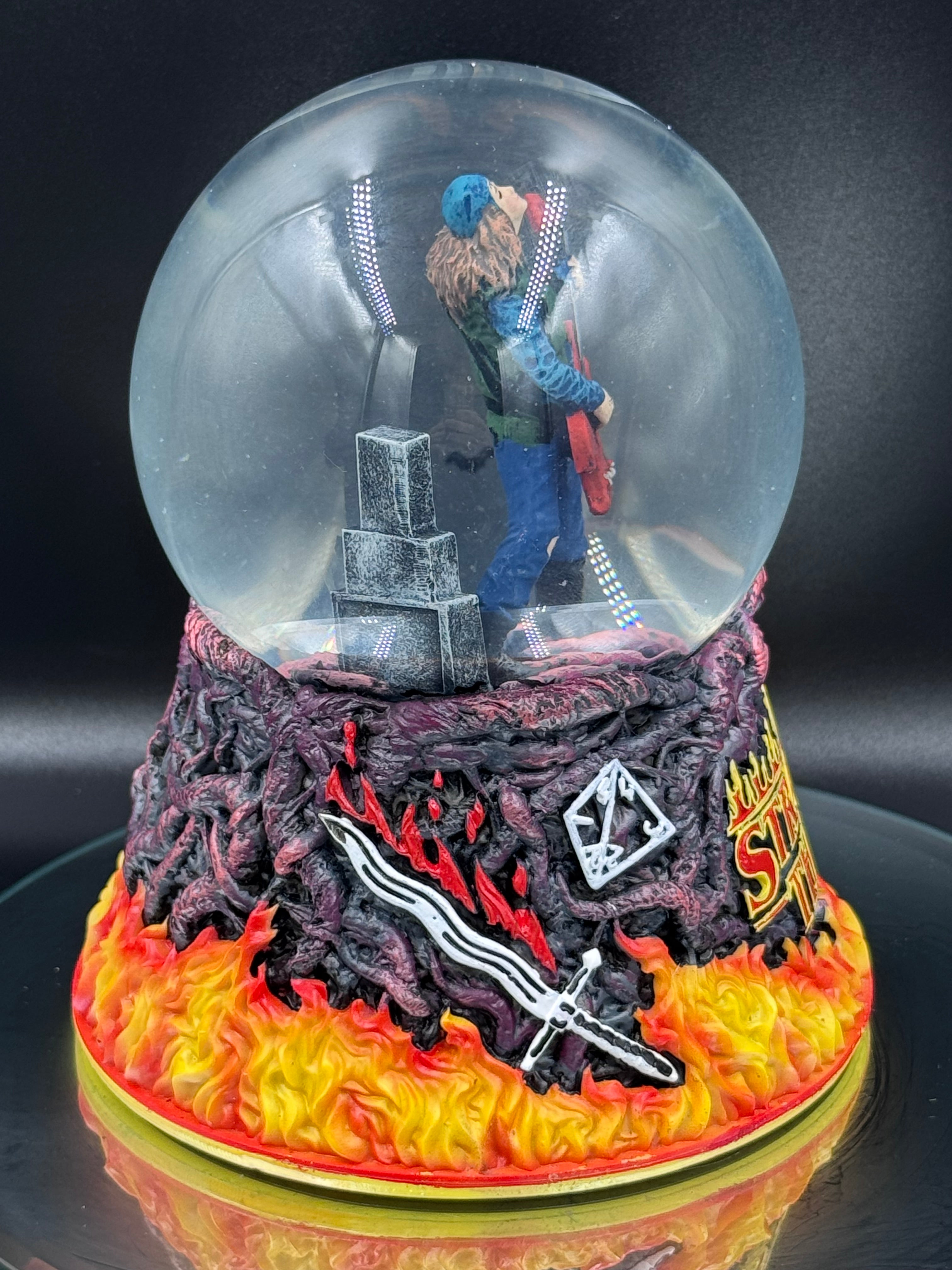 Stranger Things Eddie Munson Sacrifice Snow Globe | Officially Licensed | 14.5cm