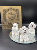Three Wise Westies Figurine Set | See No Evil, Hear No Evil, Speak No Evil | 8cm