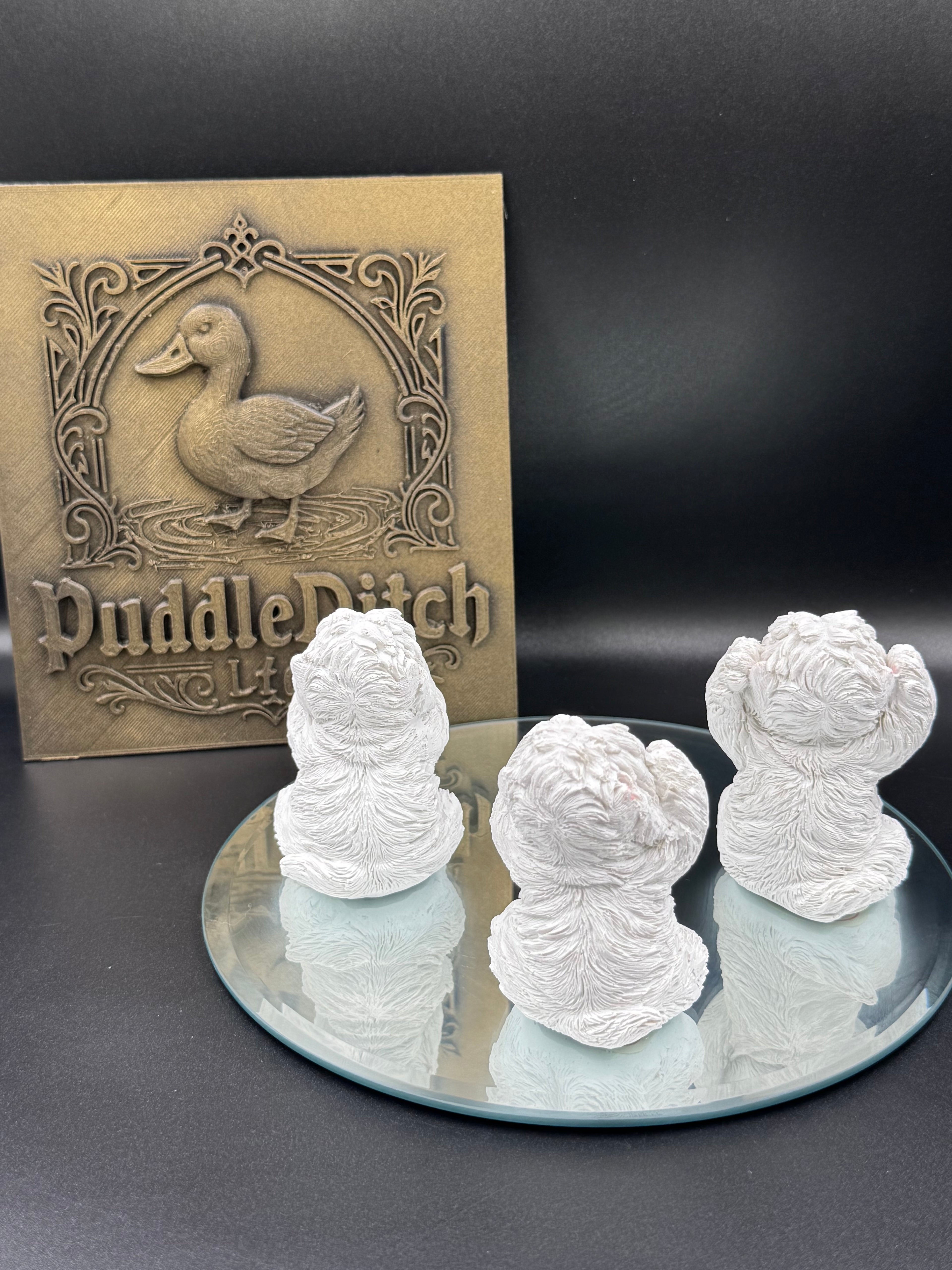 Three Wise Westies Figurine Set | See No Evil, Hear No Evil, Speak No Evil | 8cm