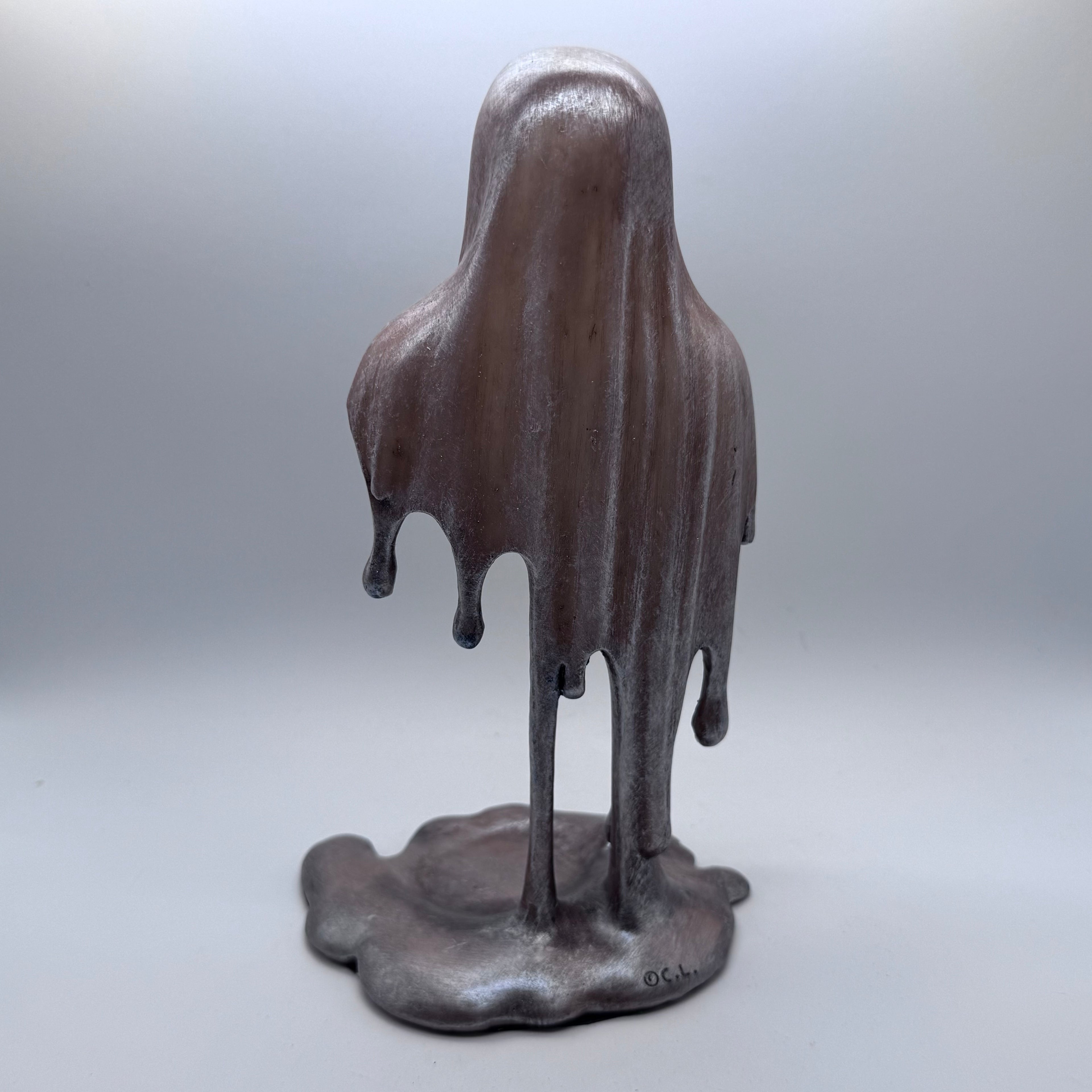 Reaper's Departure 20.5cm Resin Off White Melting Grim Reaper Ghost Ornament