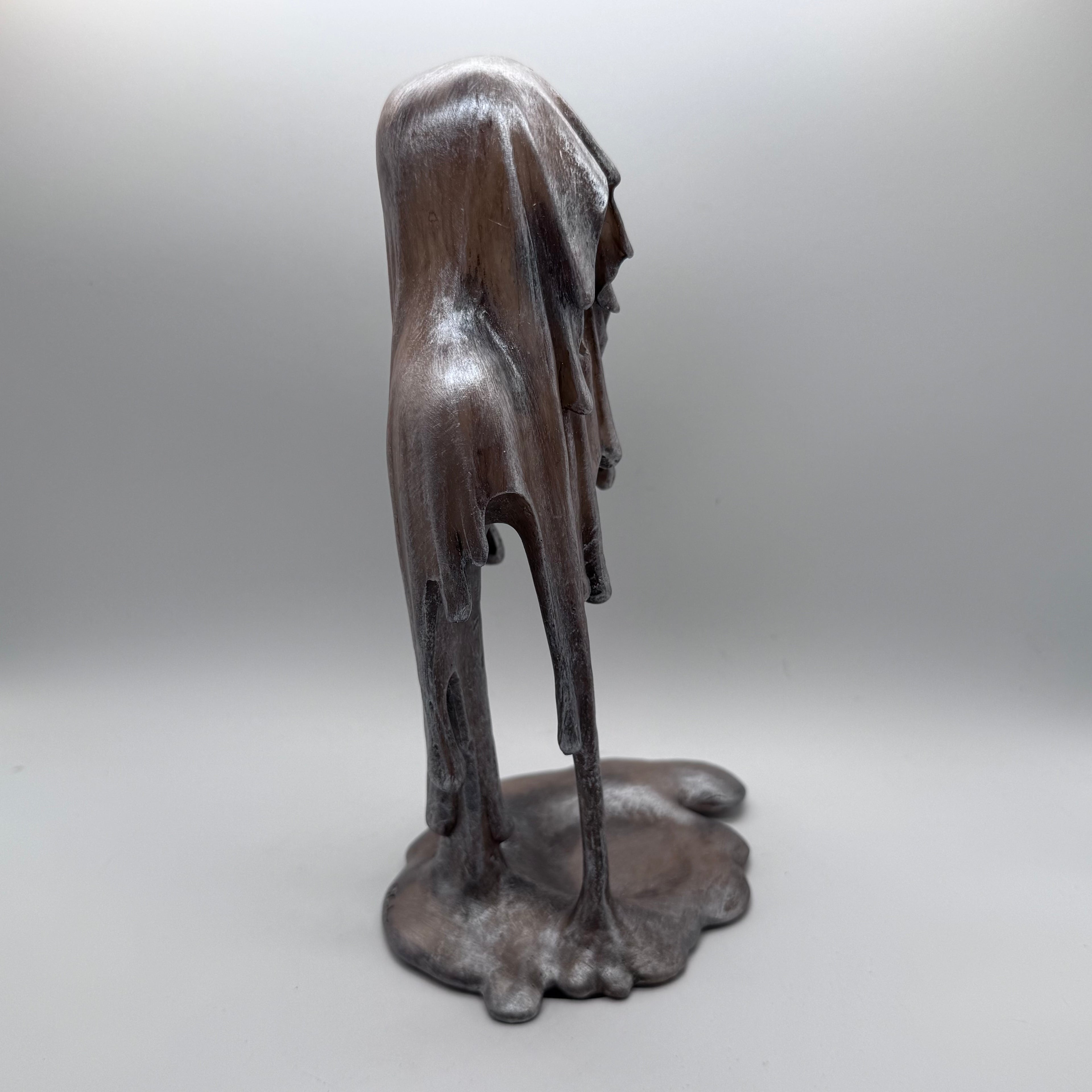 Reaper's Departure 20.5cm Resin Off White Melting Grim Reaper Ghost Ornament