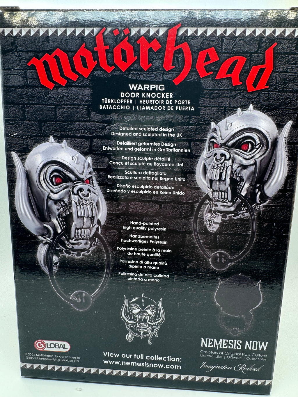 Motorhead Warpig Door Knocker 17cm
