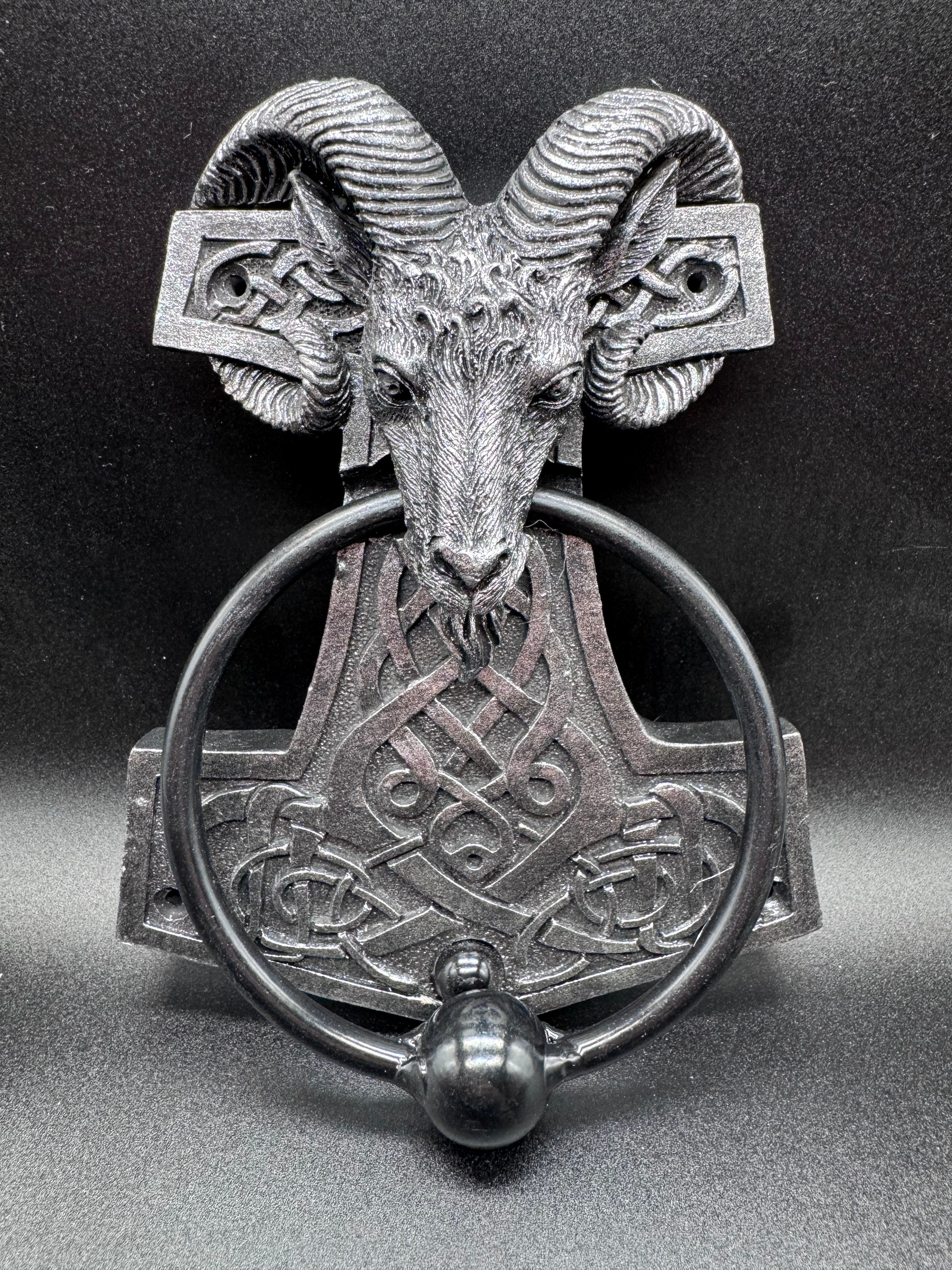 Thors Hammer Door Knocker 15.9cm, Grey