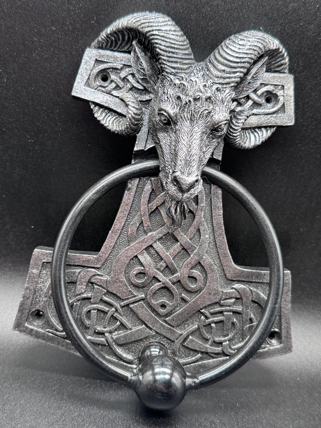 Thors Hammer Door Knocker 15.9cm, Grey