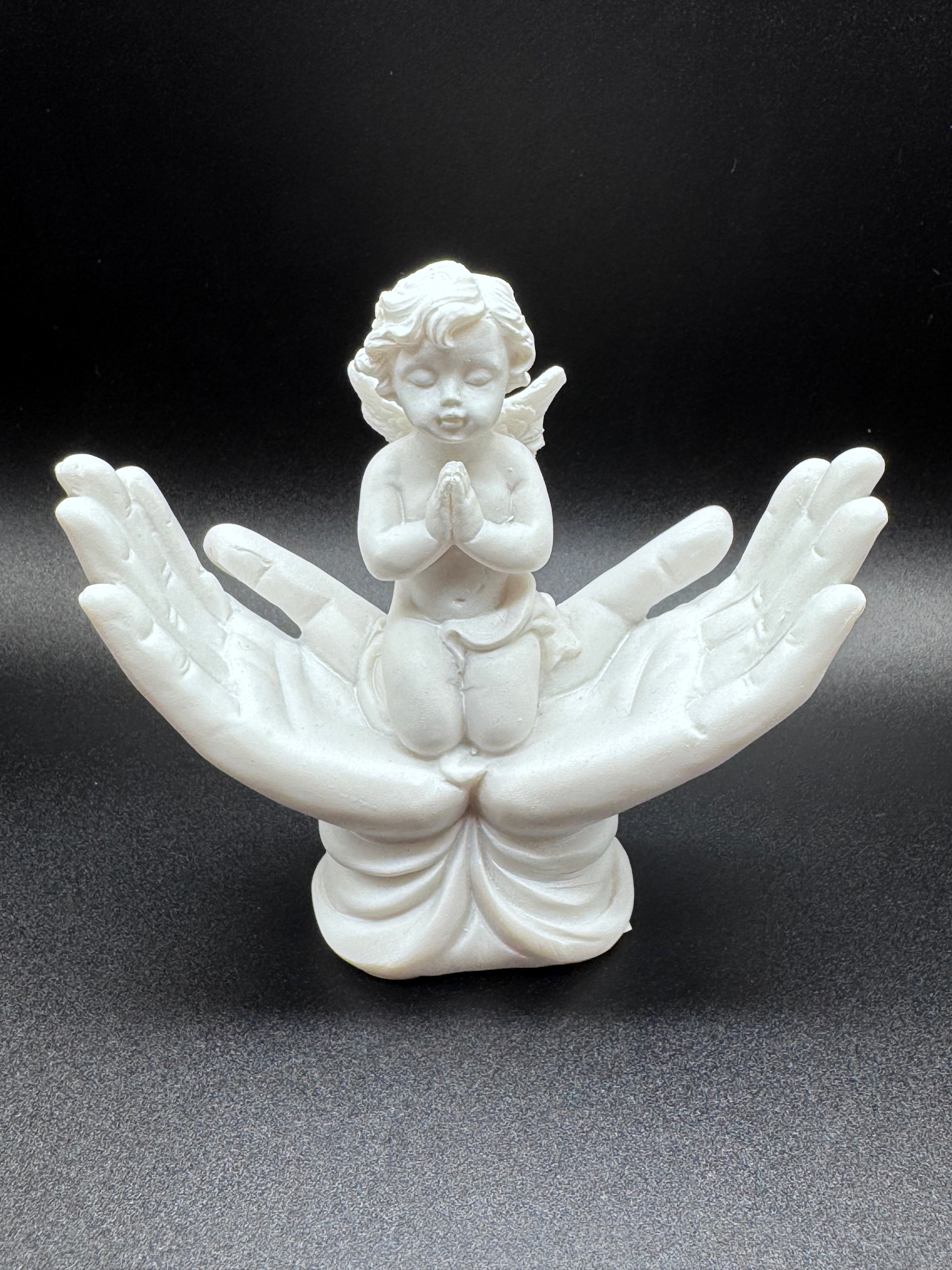Raised To Heaven Cherub Figurine 11cm