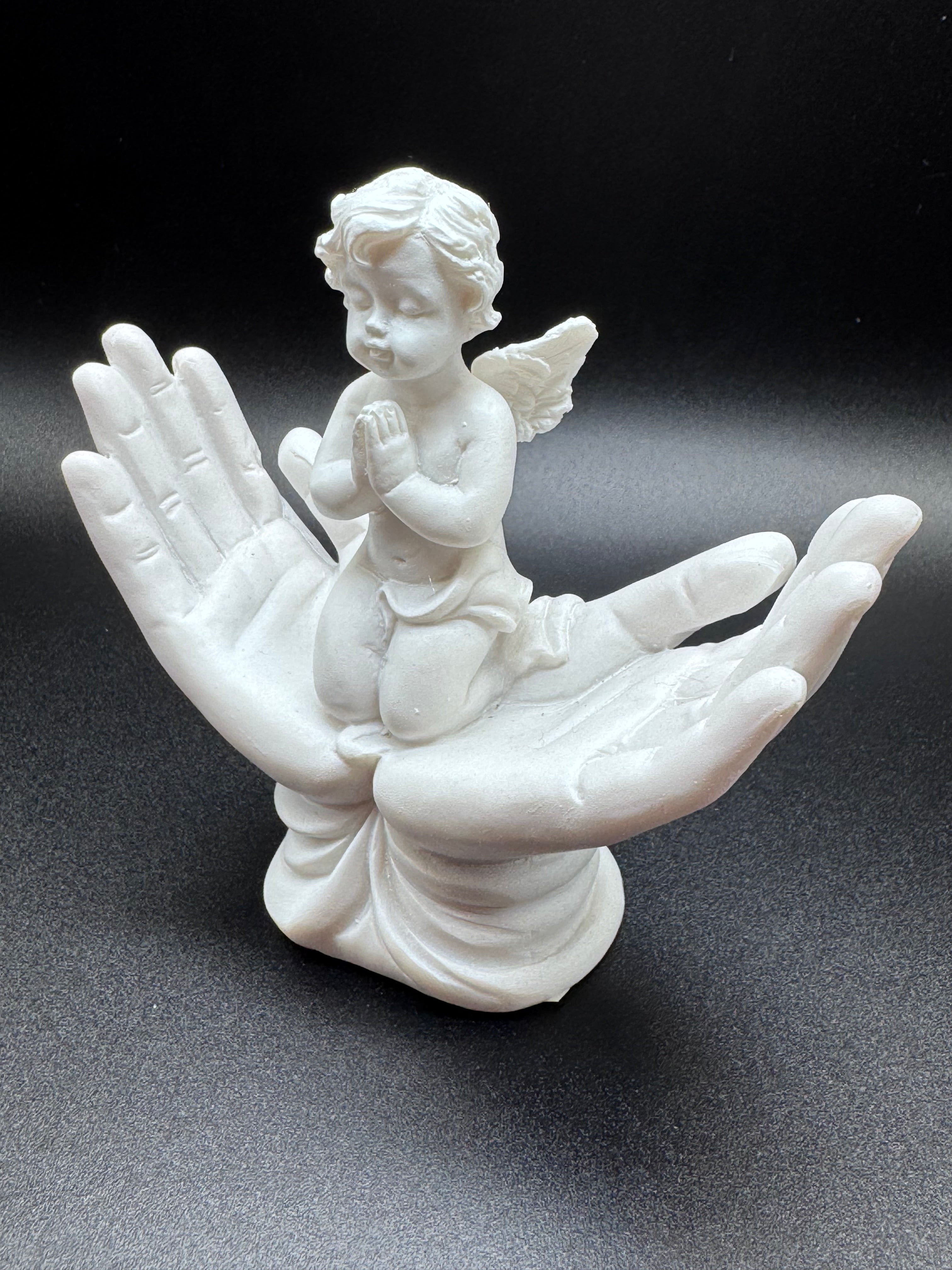 Raised To Heaven Cherub Figurine 11cm