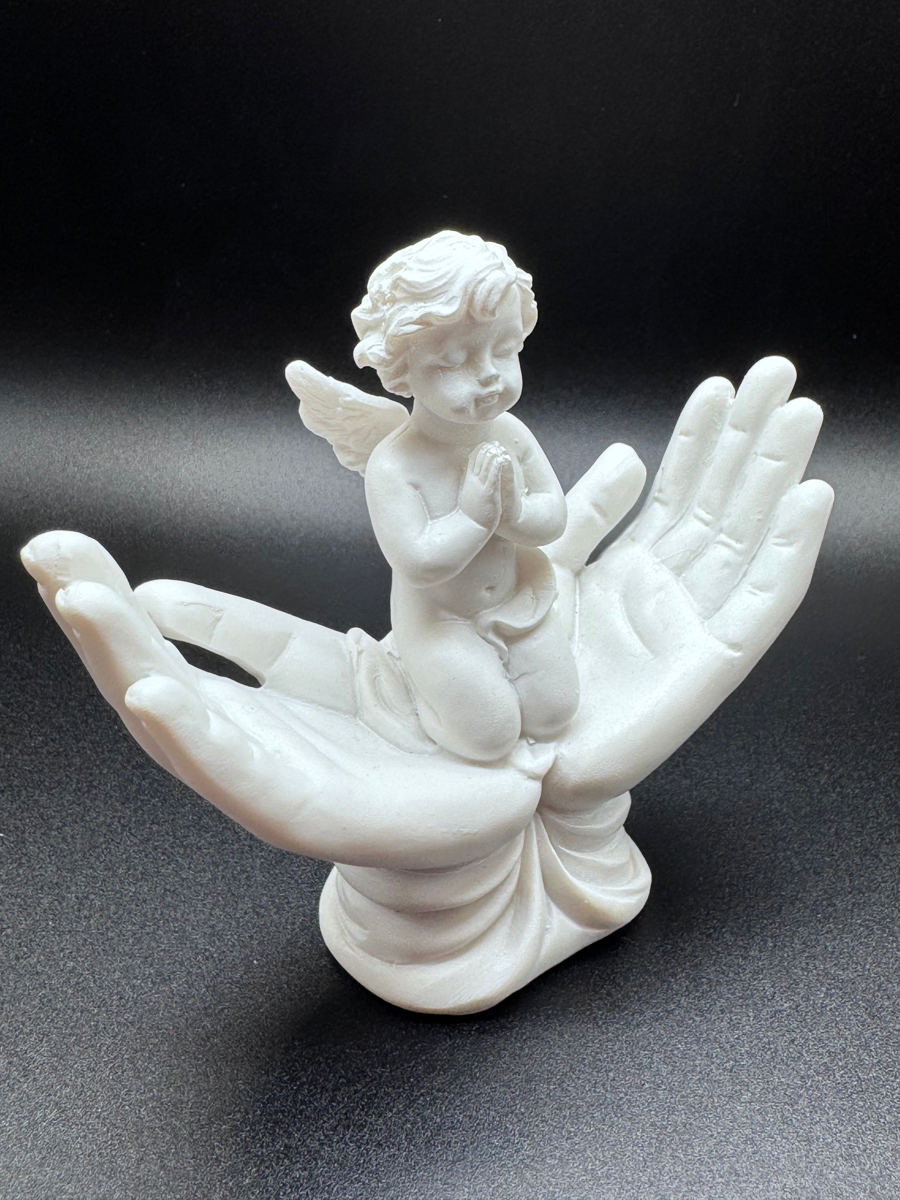 Raised To Heaven Cherub Figurine 11cm