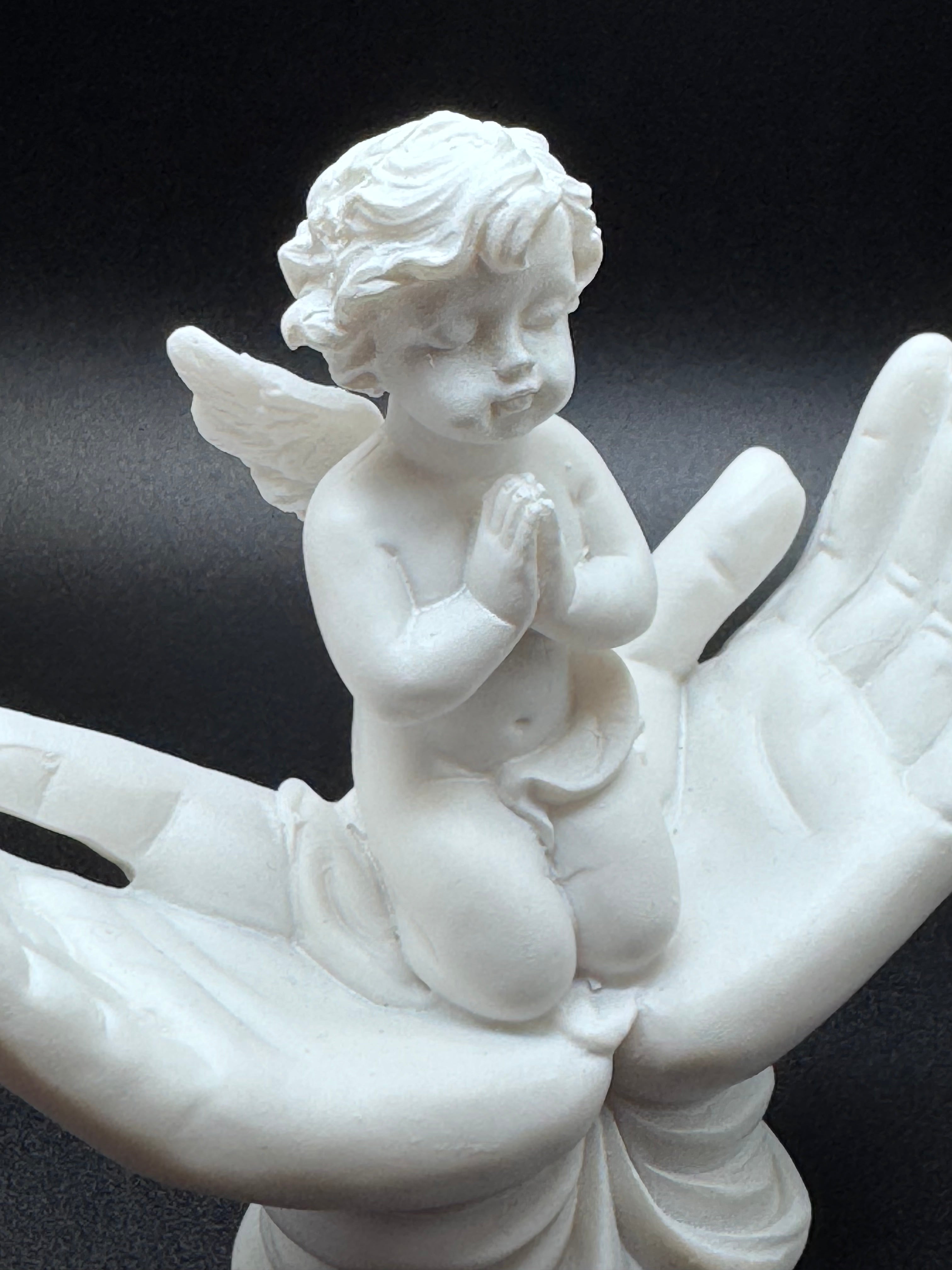 Raised To Heaven Cherub Figurine 11cm