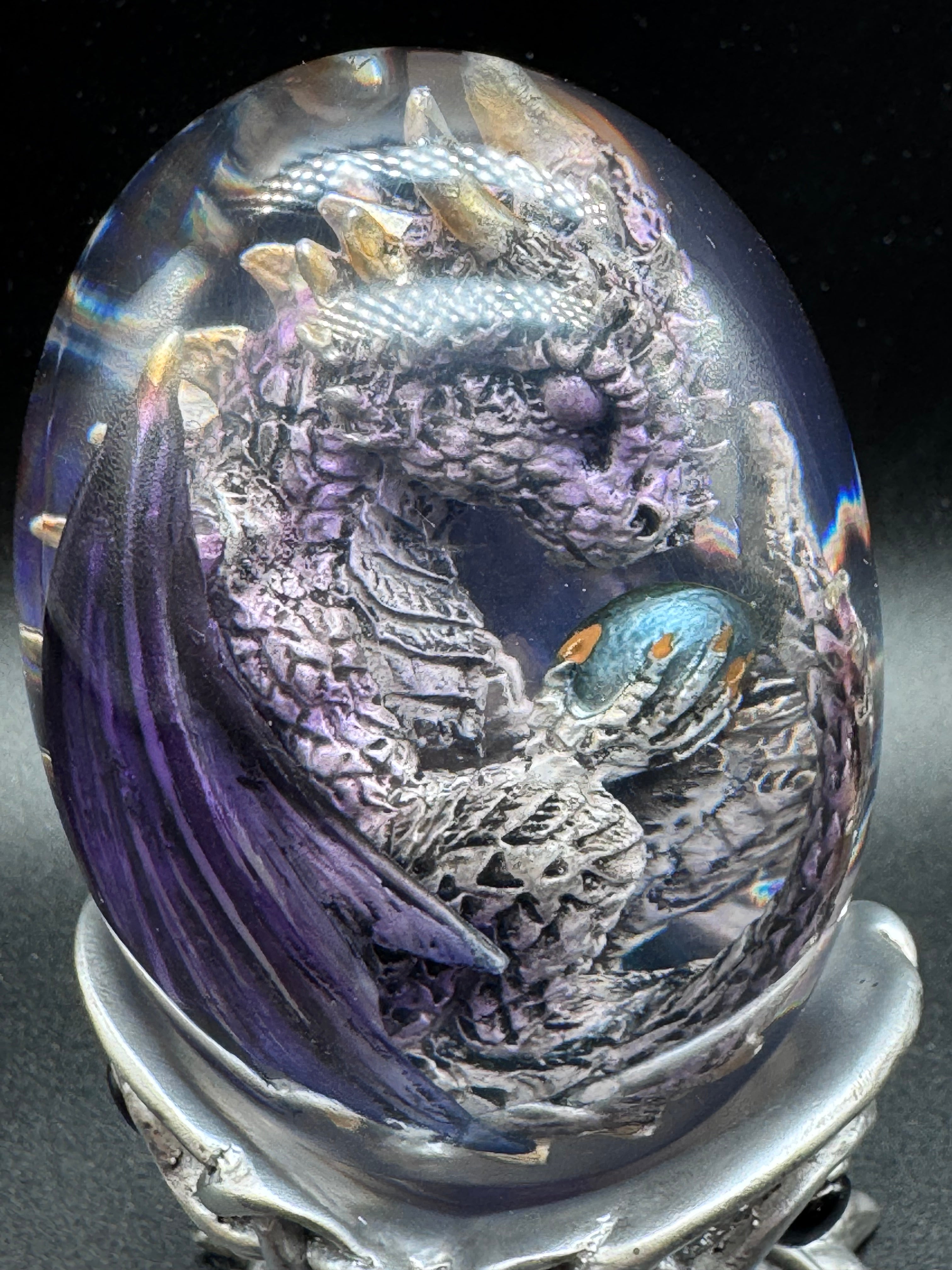 Elemental Dragonlings - Air Dragon in Clear Egg