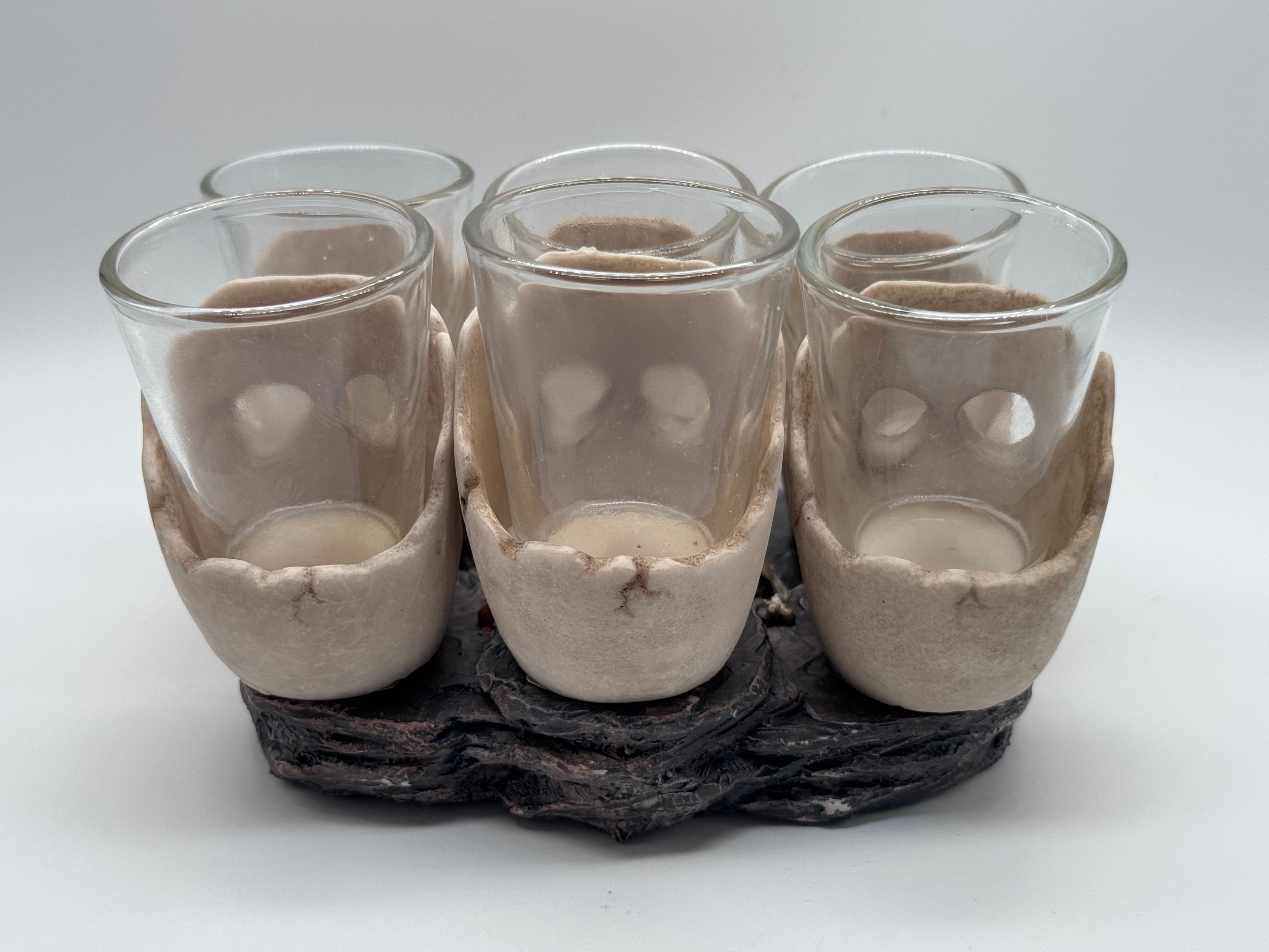 Six Shooter Skulls Skull Shot Glass Set