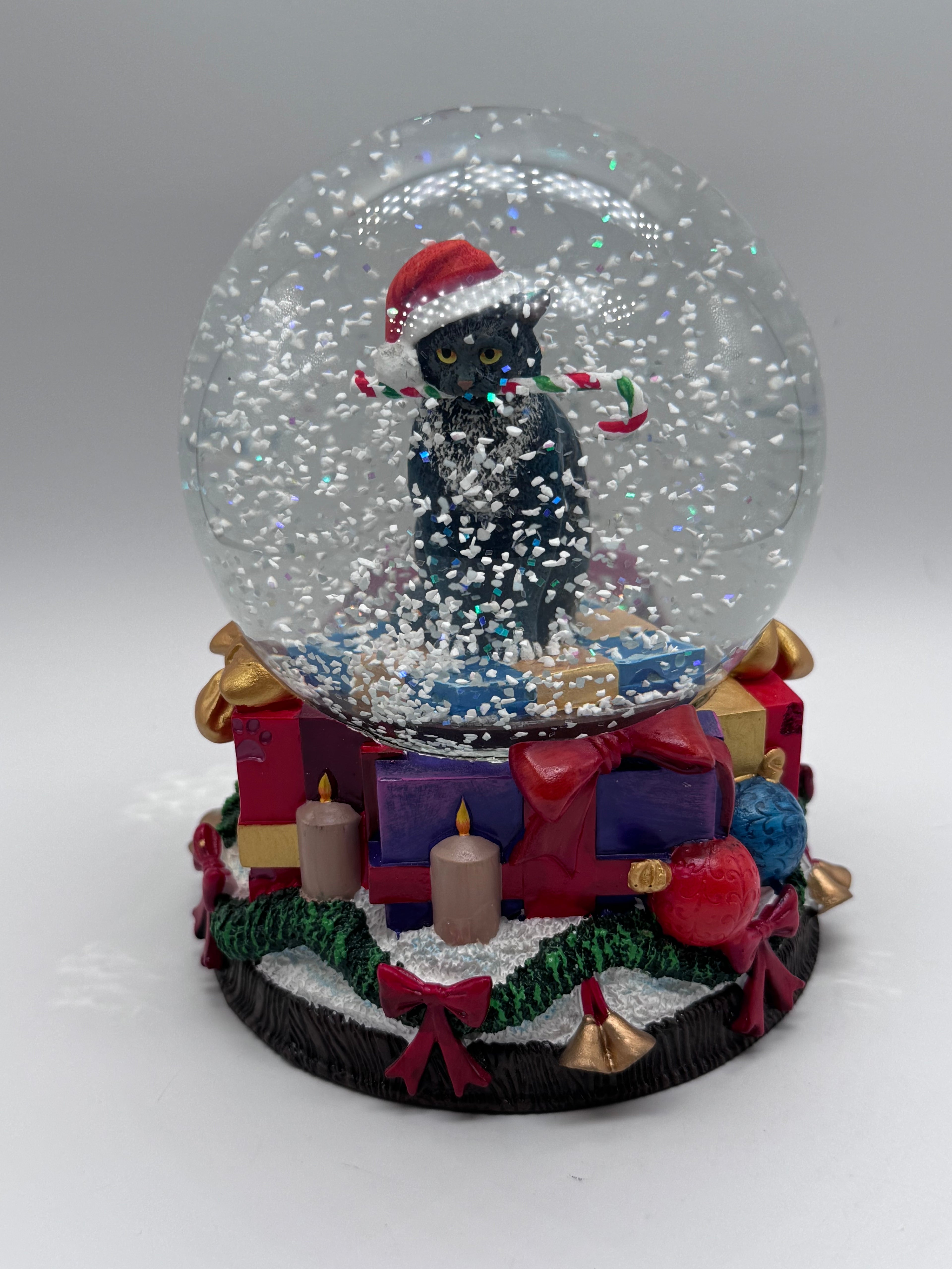 Lisa Parker Krampuss Cat Snow Globe