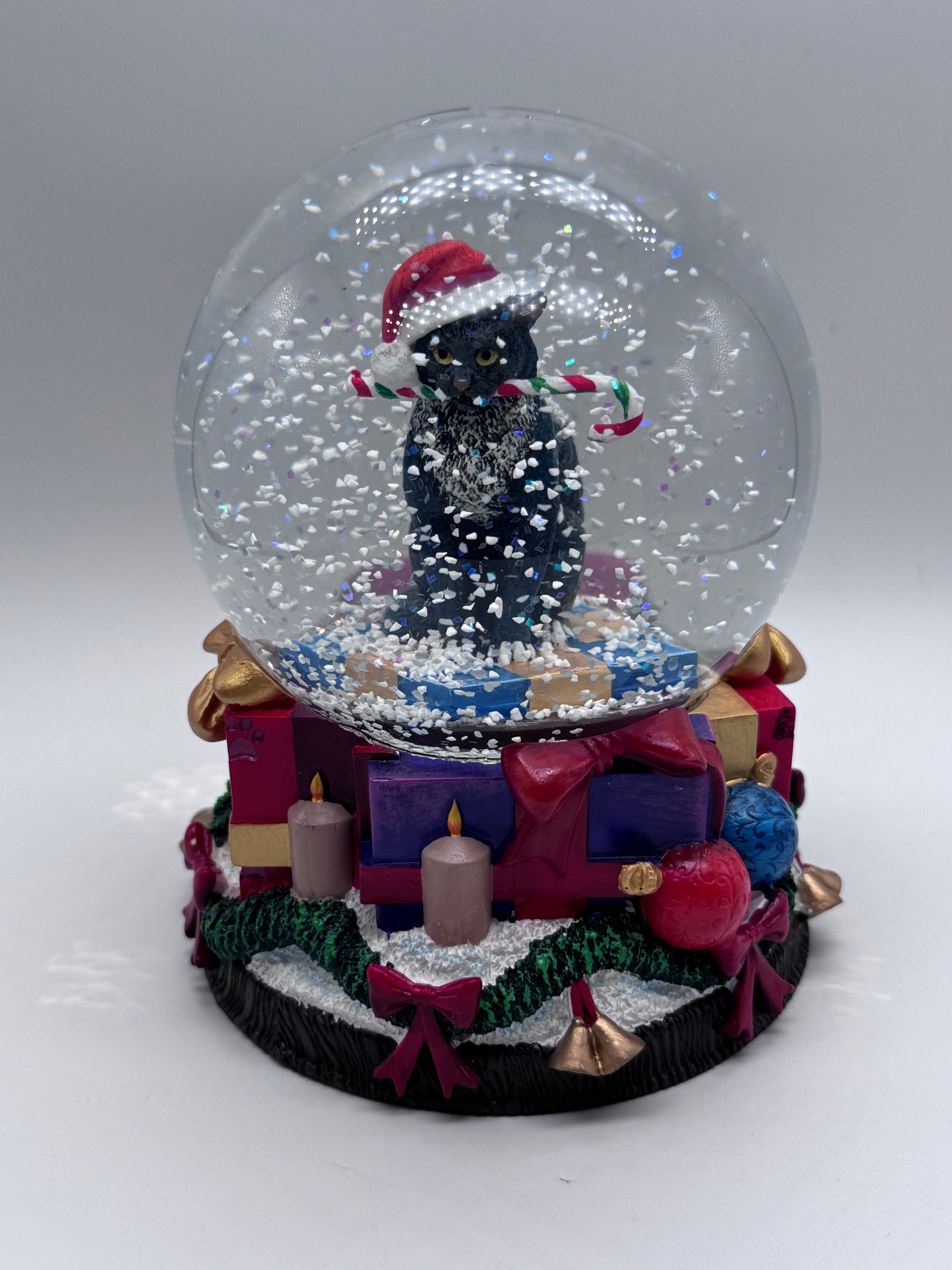 Lisa Parker Krampuss Cat Snow Globe