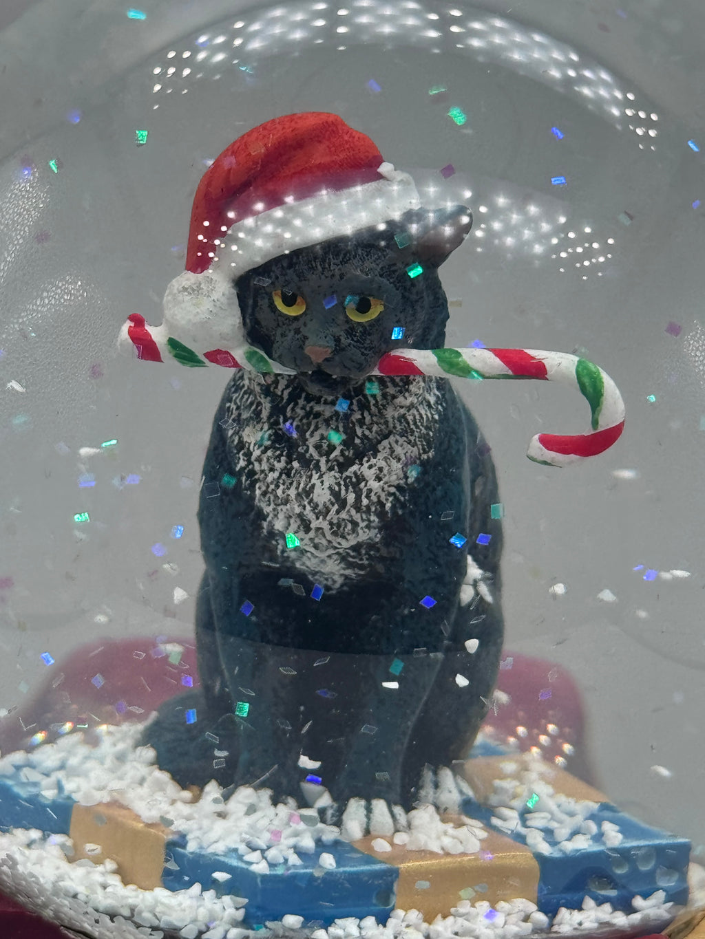 Lisa Parker Krampuss Cat Snow Globe
