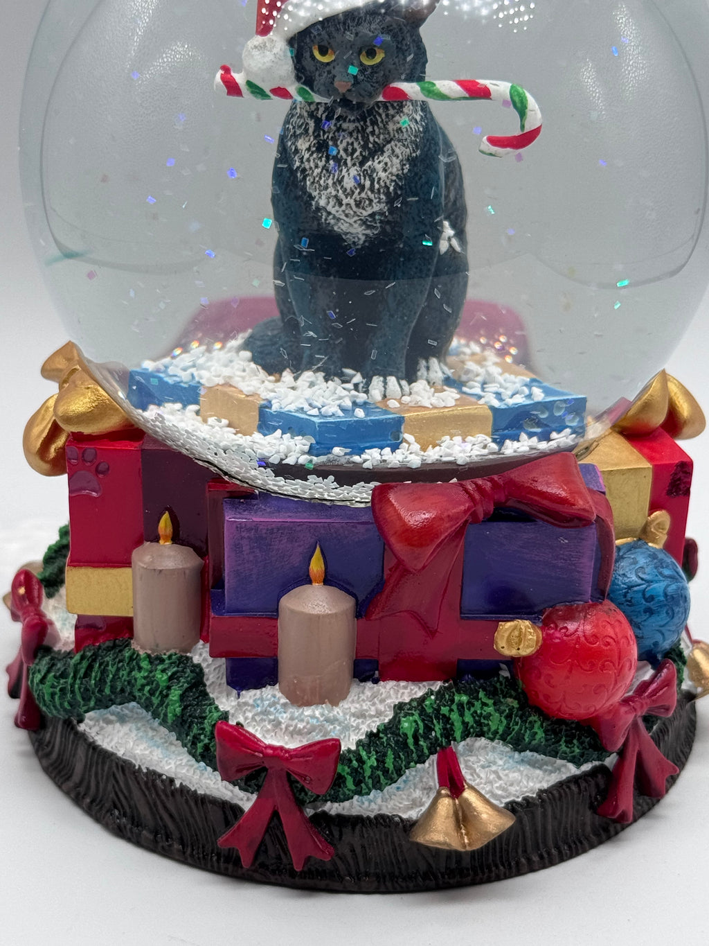 Lisa Parker Krampuss Cat Snow Globe