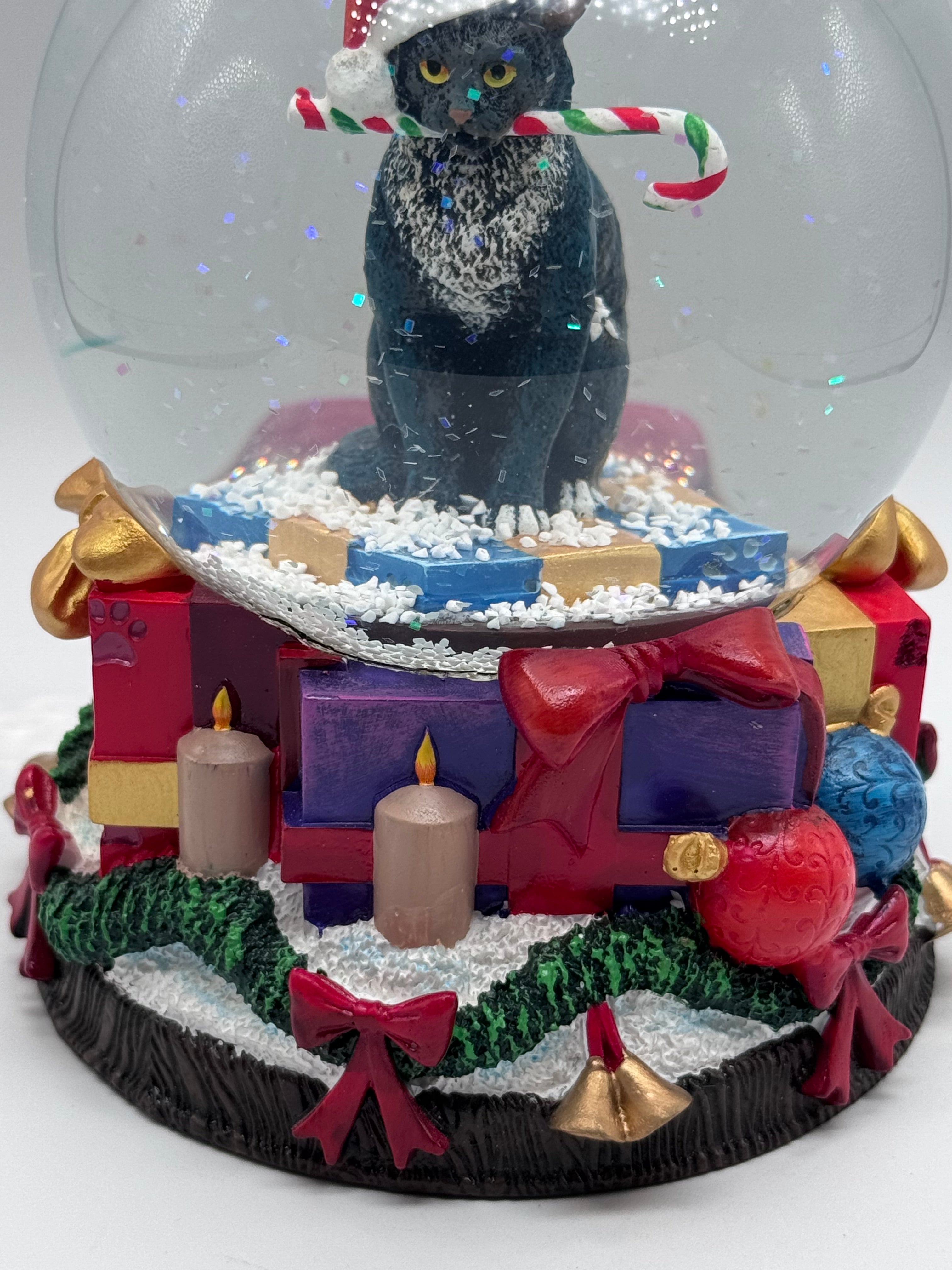 Lisa Parker Krampuss Cat Snow Globe