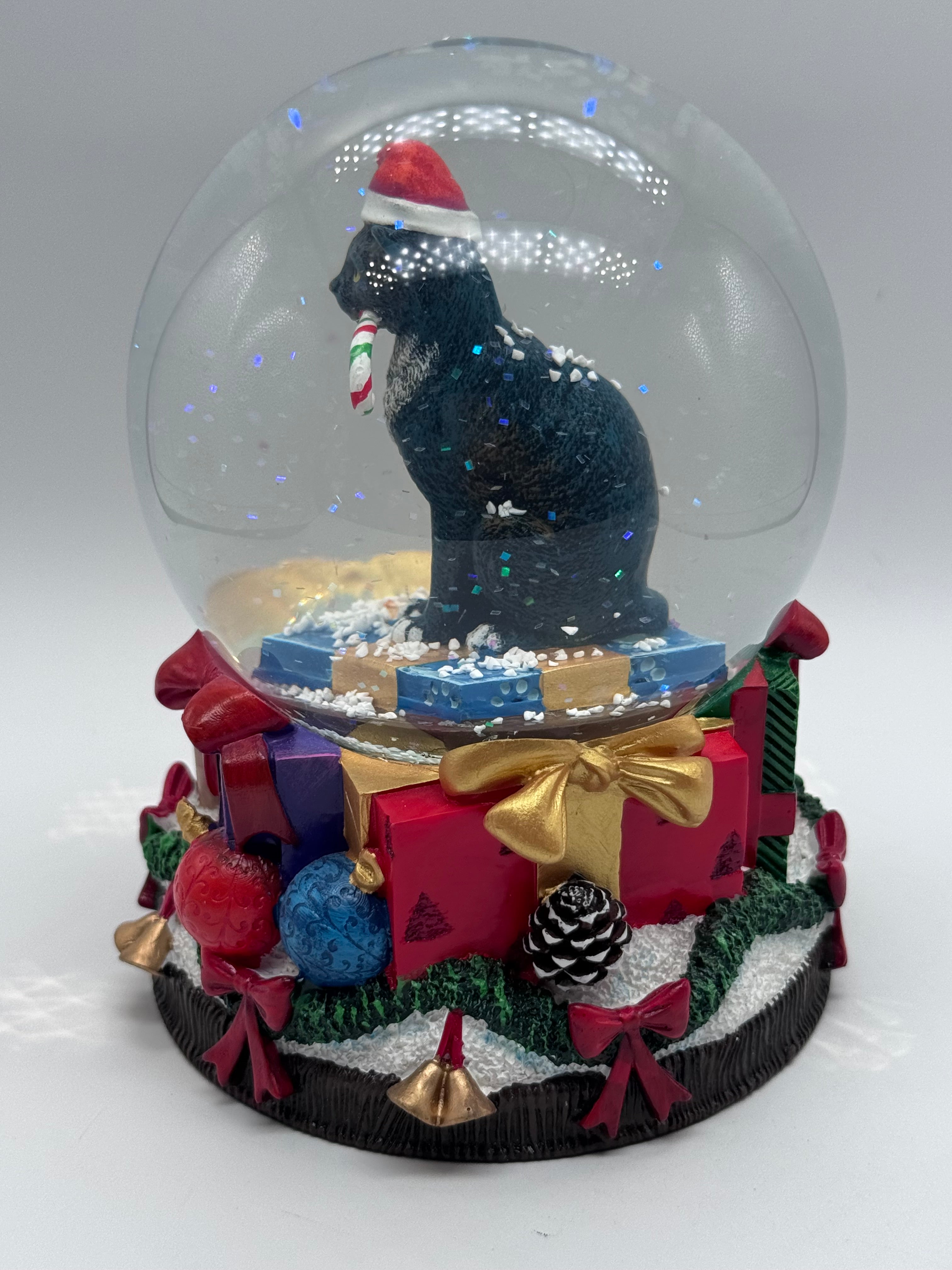 Lisa Parker Krampuss Cat Snow Globe